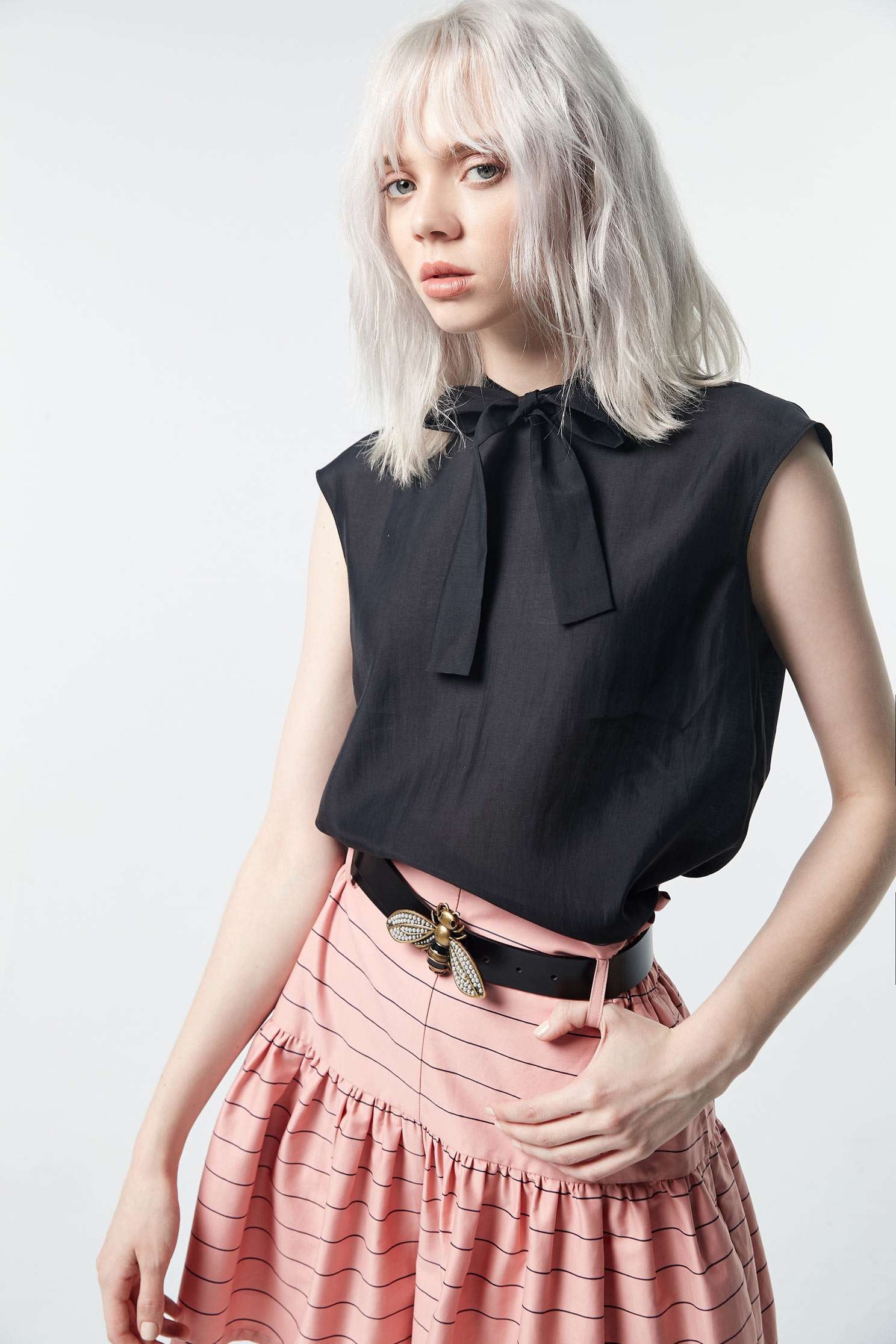 Striped strappy shorts skirt,shorts,i-select,culottes,girlfriendsspringtour
