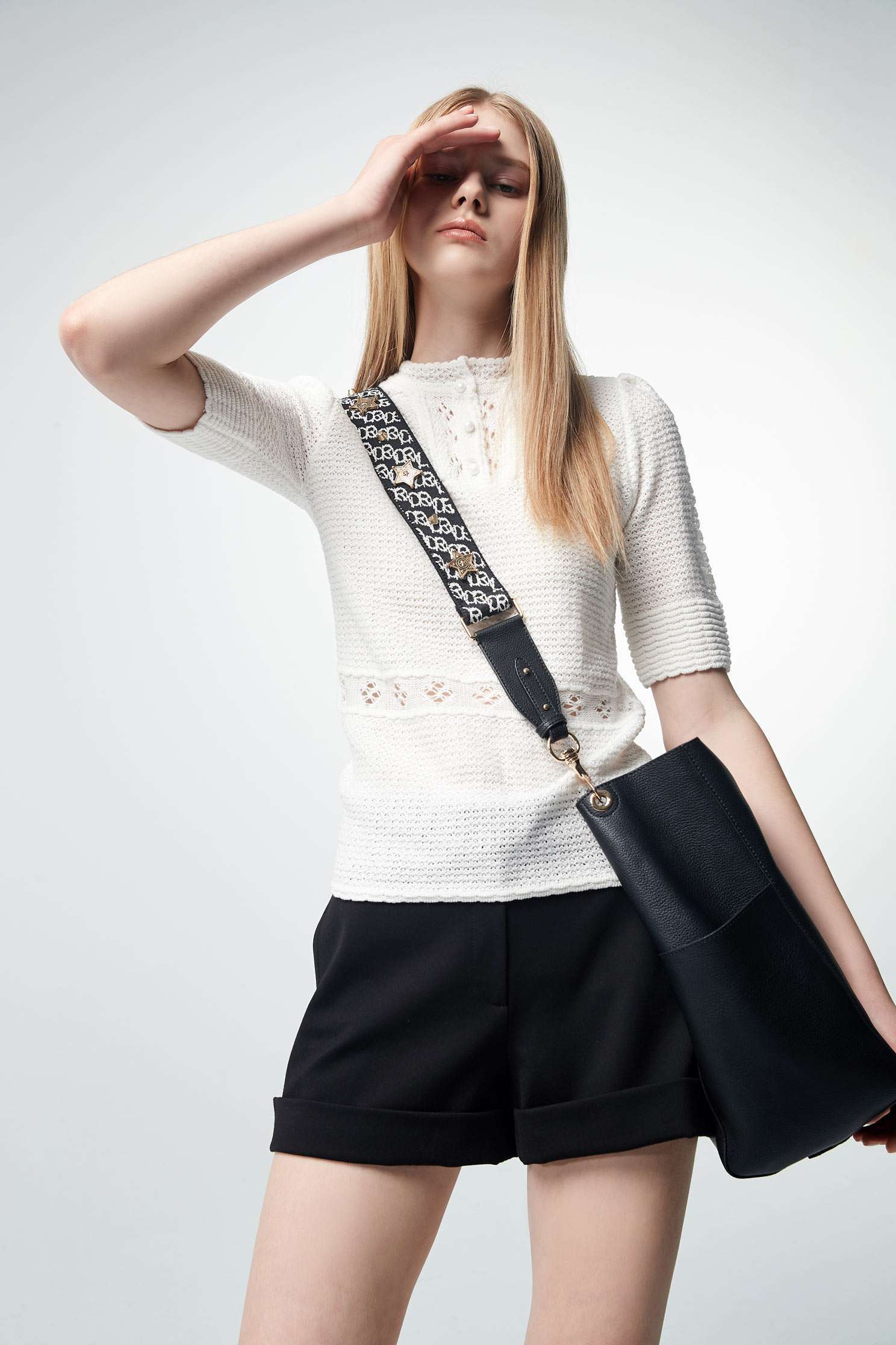 Plain face anti-pleated shorts,shorts,pants,trousers,blackpants