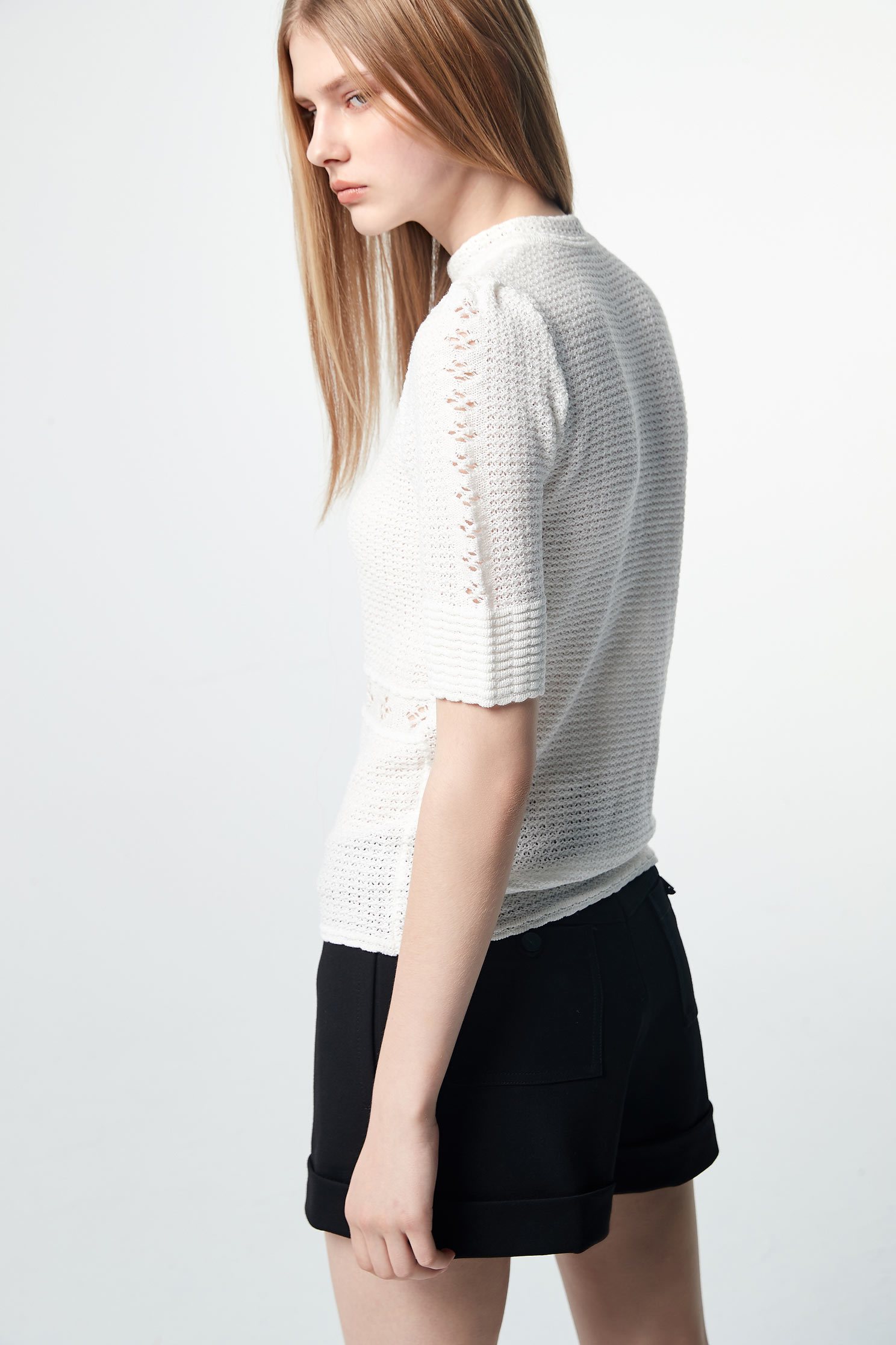 Plain face anti-pleated shorts,shorts,pants,trousers,blackpants