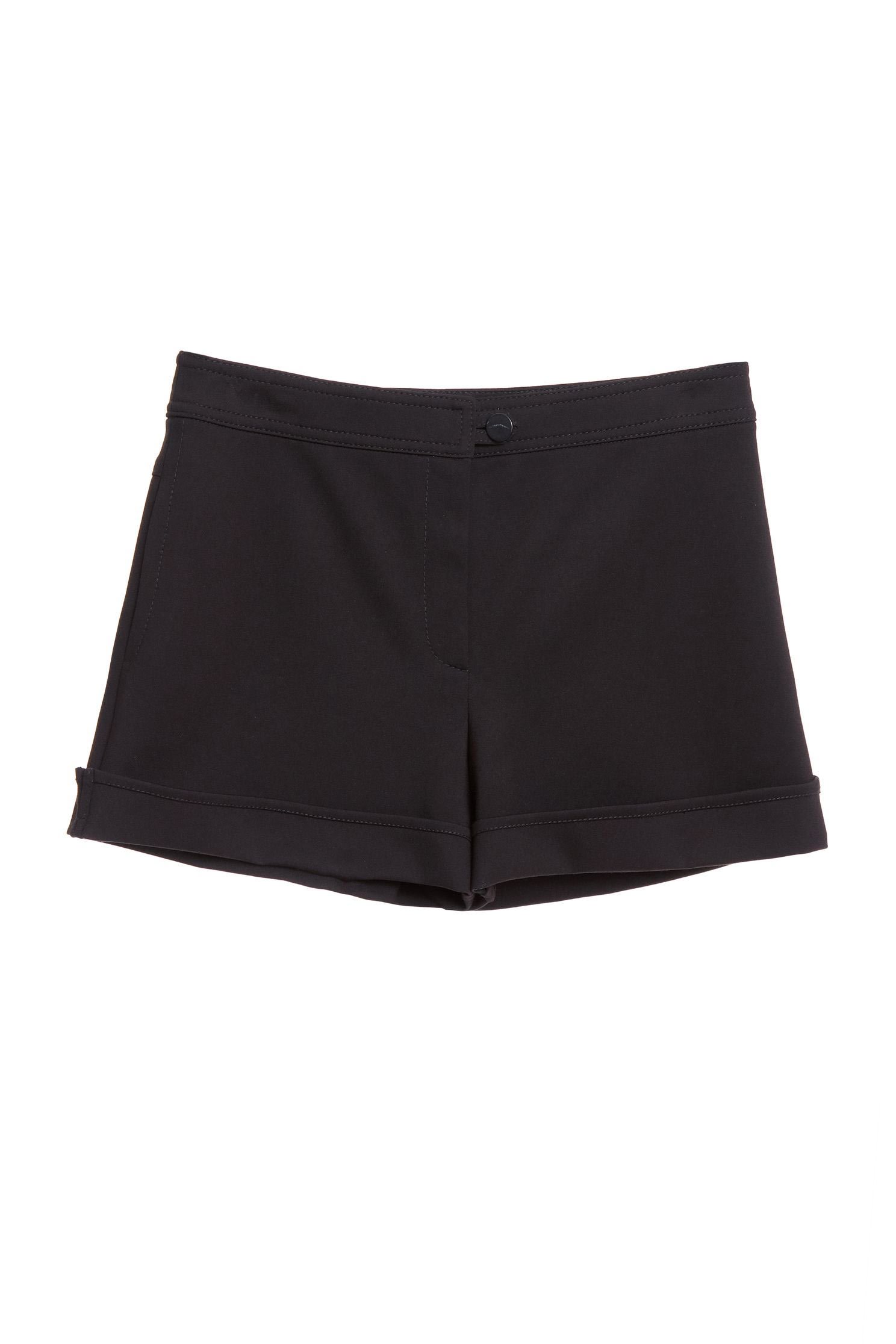 Plain face anti-pleated shorts,shorts,pants,trousers,blackpants