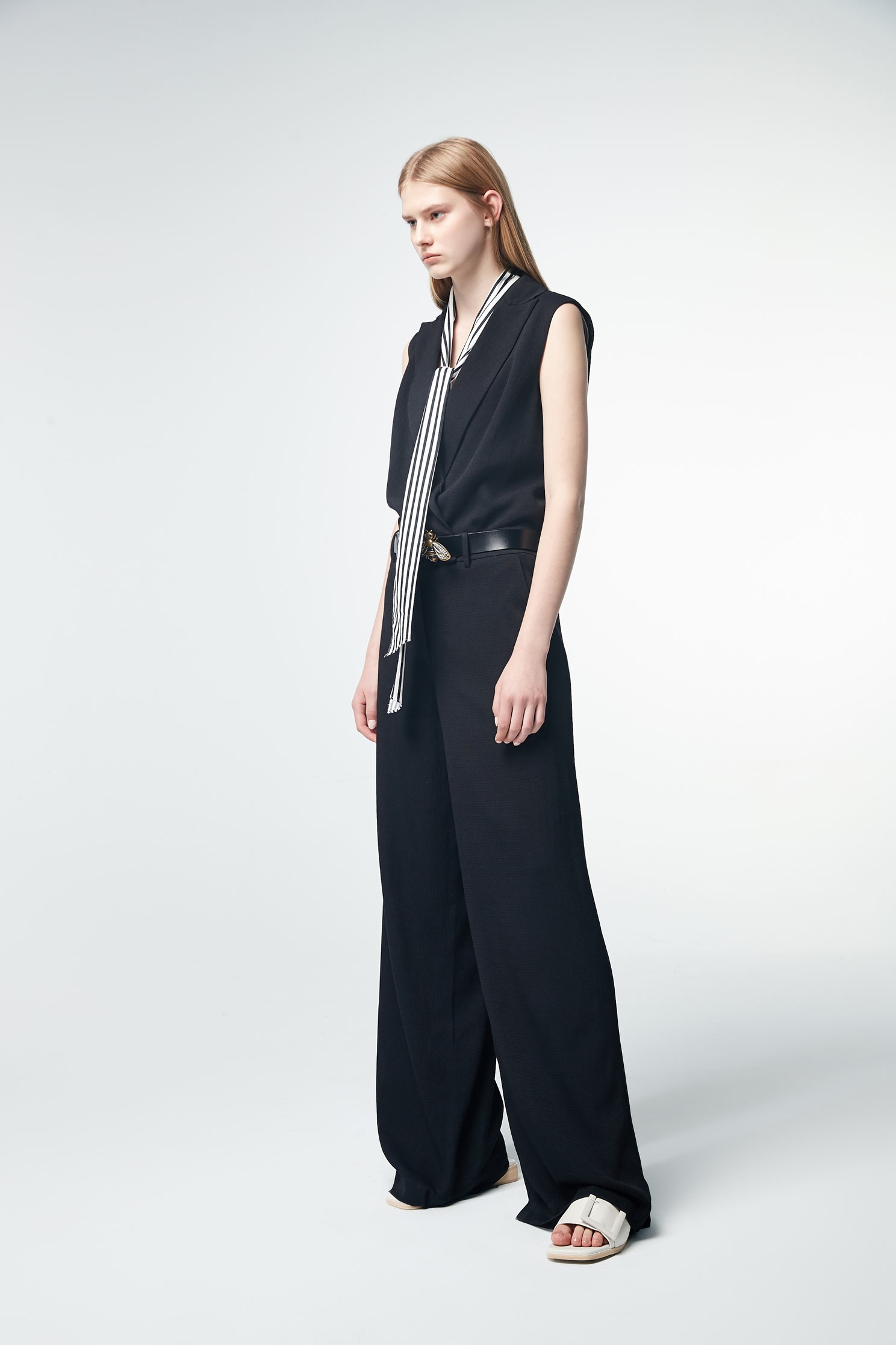 Suit jumpsuits,i-select,vest,pants,jumpsuit,blackpants