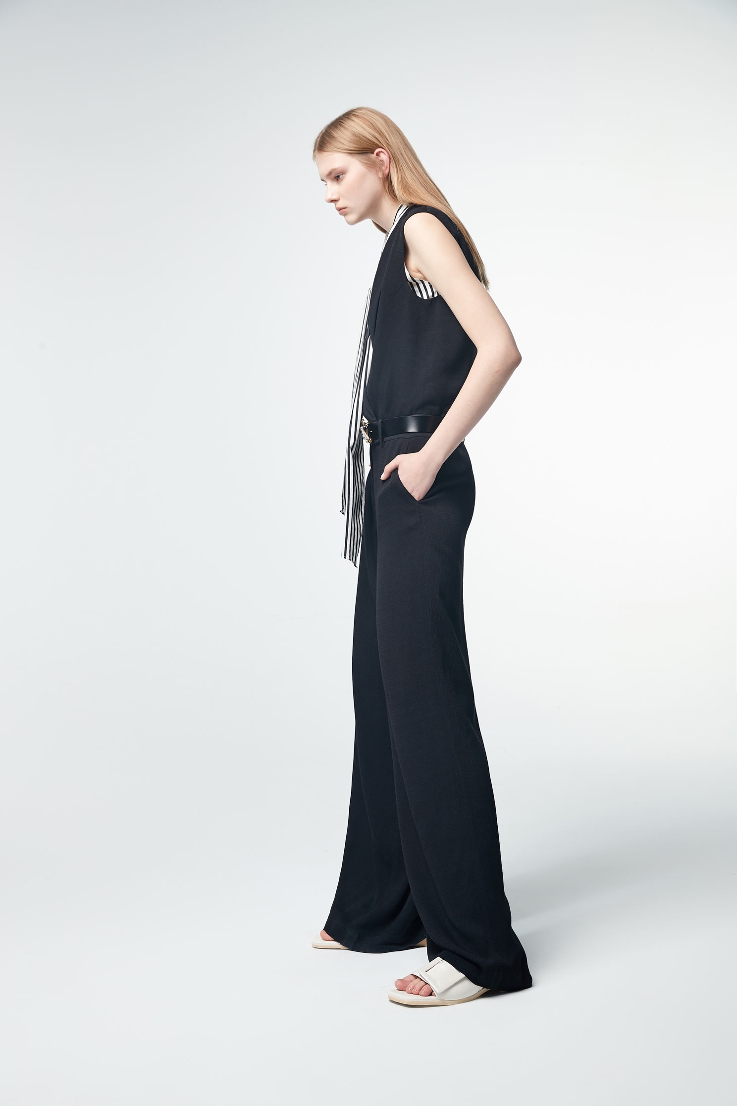 Suit jumpsuits,i-select,vest,pants,jumpsuit,blackpants