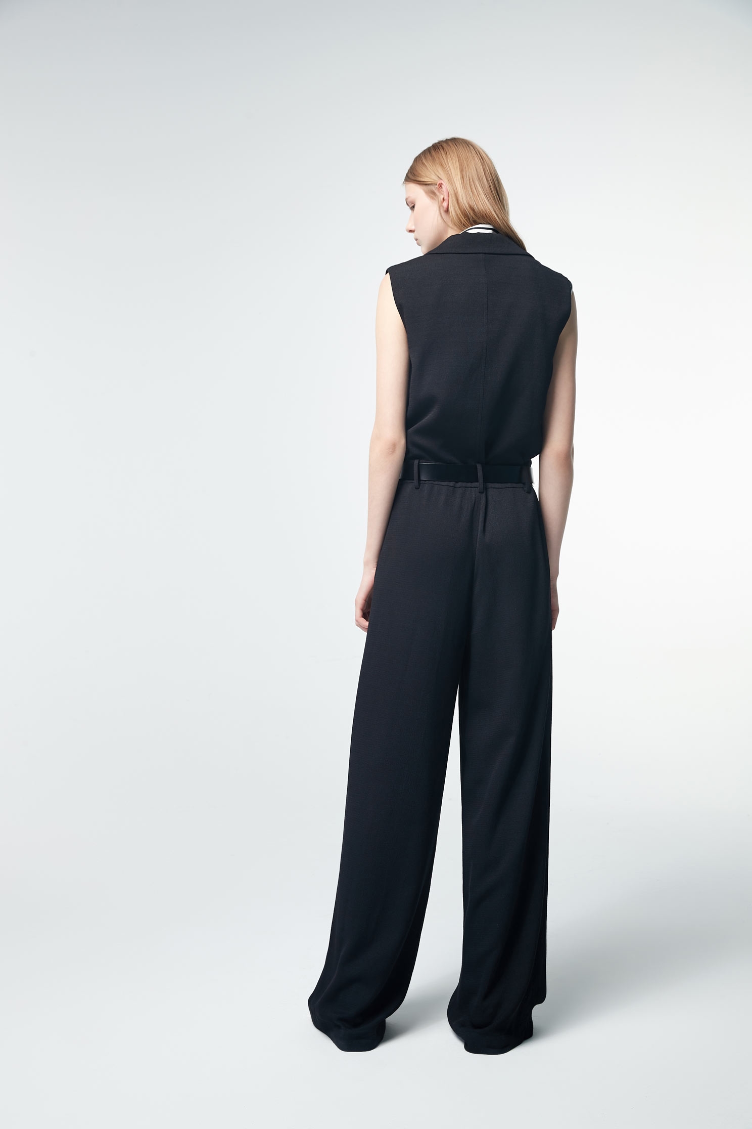 Suit jumpsuits,i-select,vest,pants,jumpsuit,blackpants