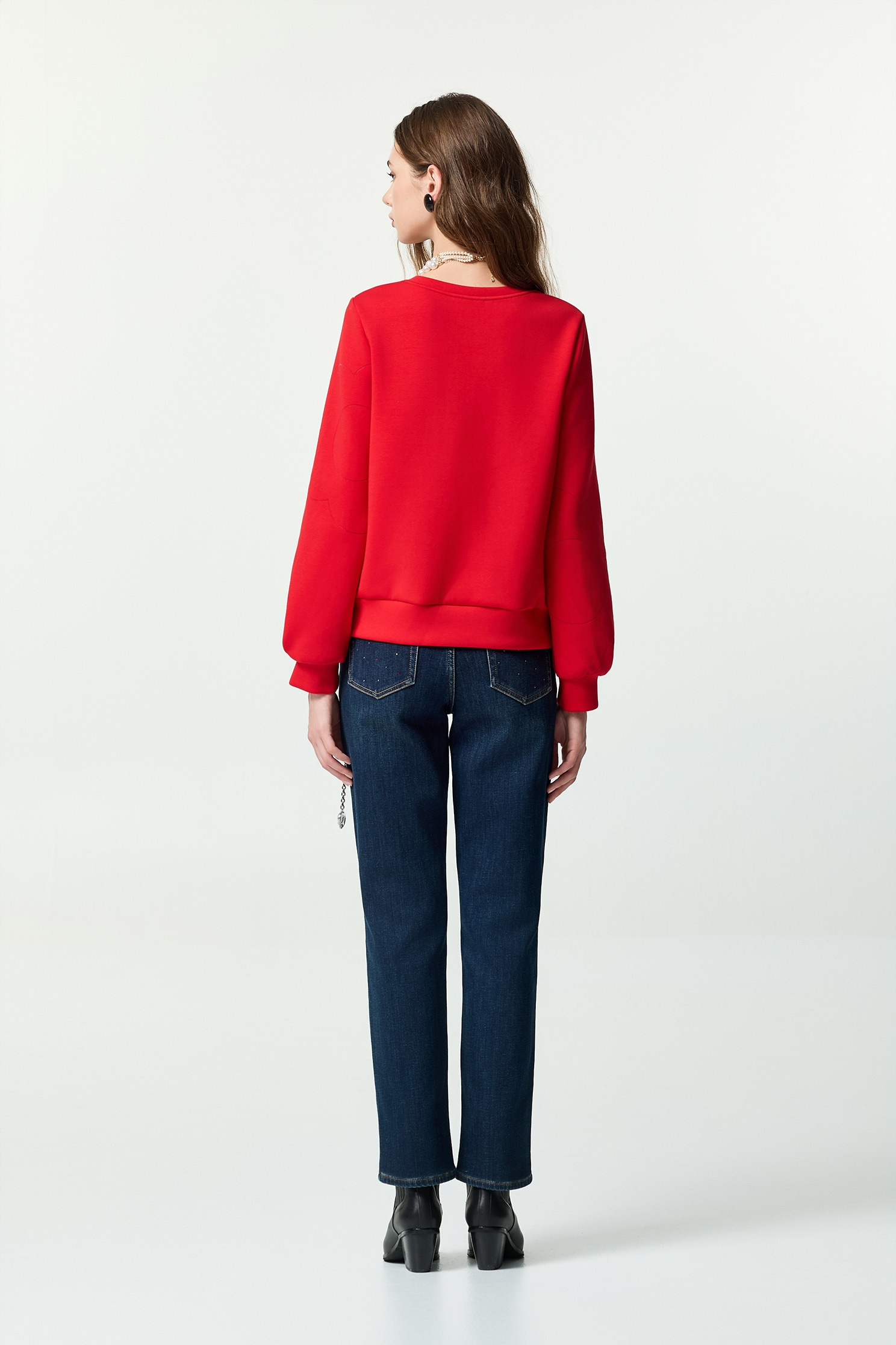 五彩鑽飾口袋牛仔合身褲五彩鑽飾口袋牛仔合身褲,上班OL穿搭,丹寧,牛仔,牛仔褲,秋冬穿搭,窄管褲,約會特輯,褲子