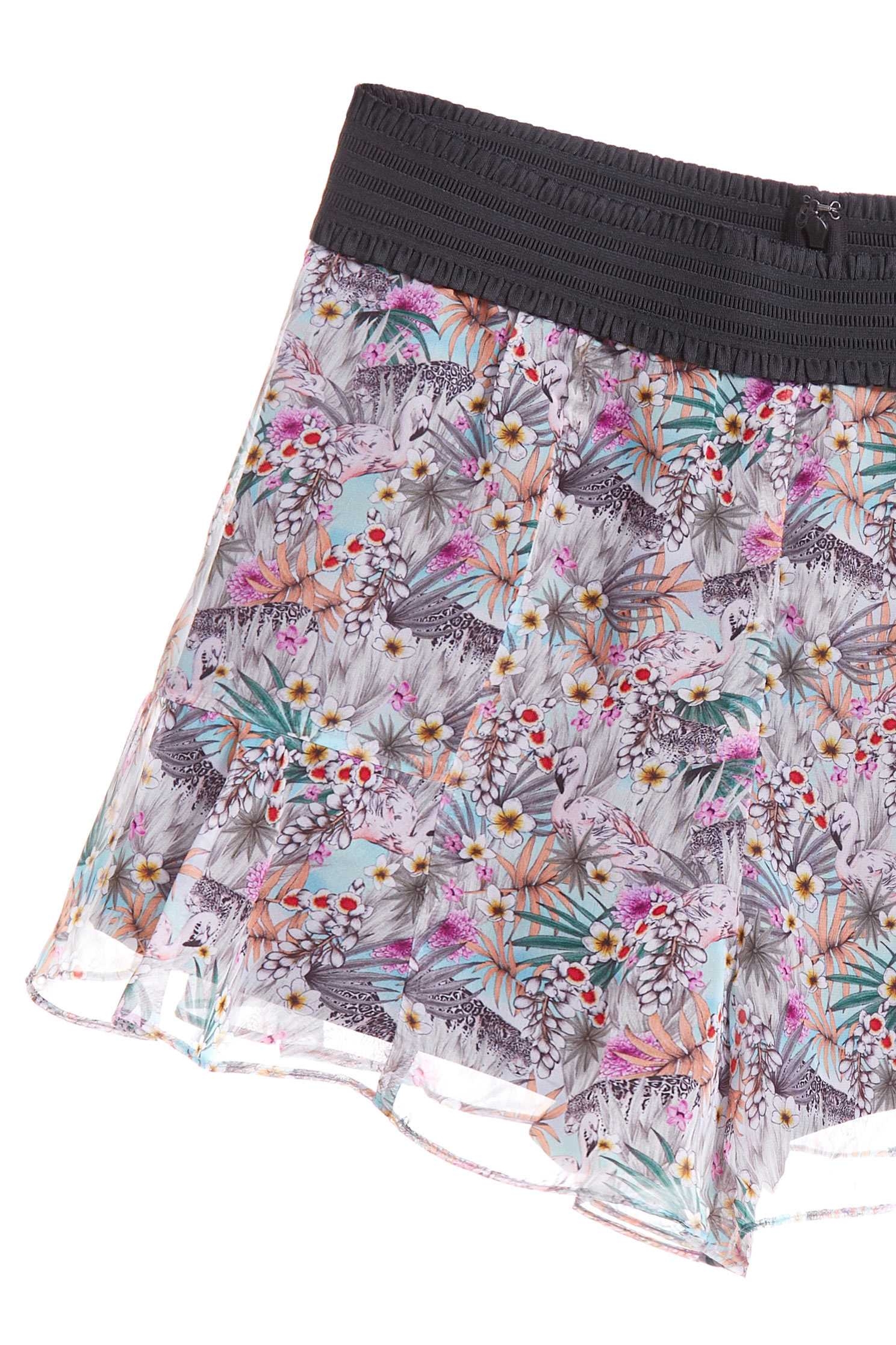 Elegant floral design shorts,shorts,pants,culottes,thinpants