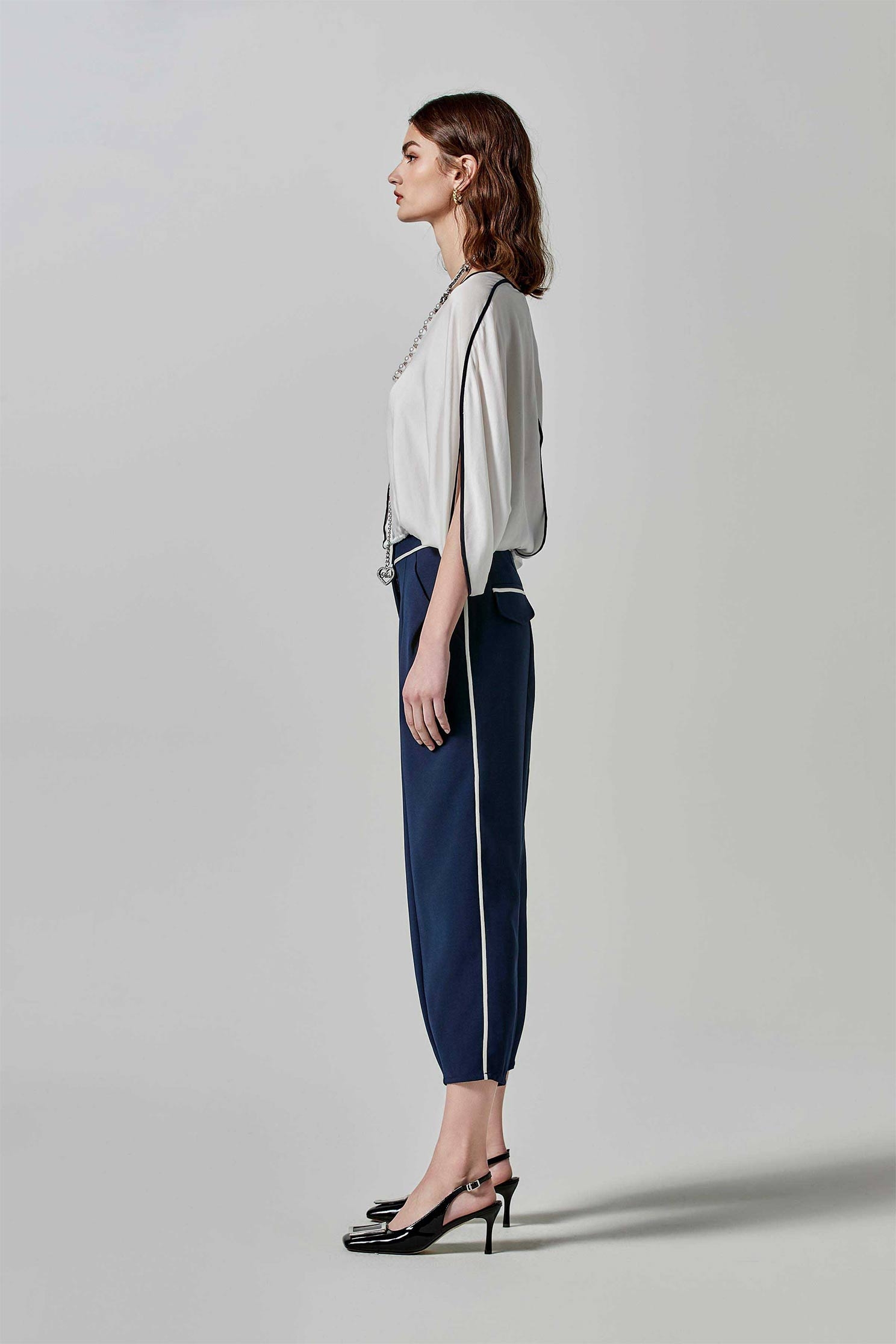 跳色包邊錐形褲跳色包邊錐形褲,春夏穿搭,褲子