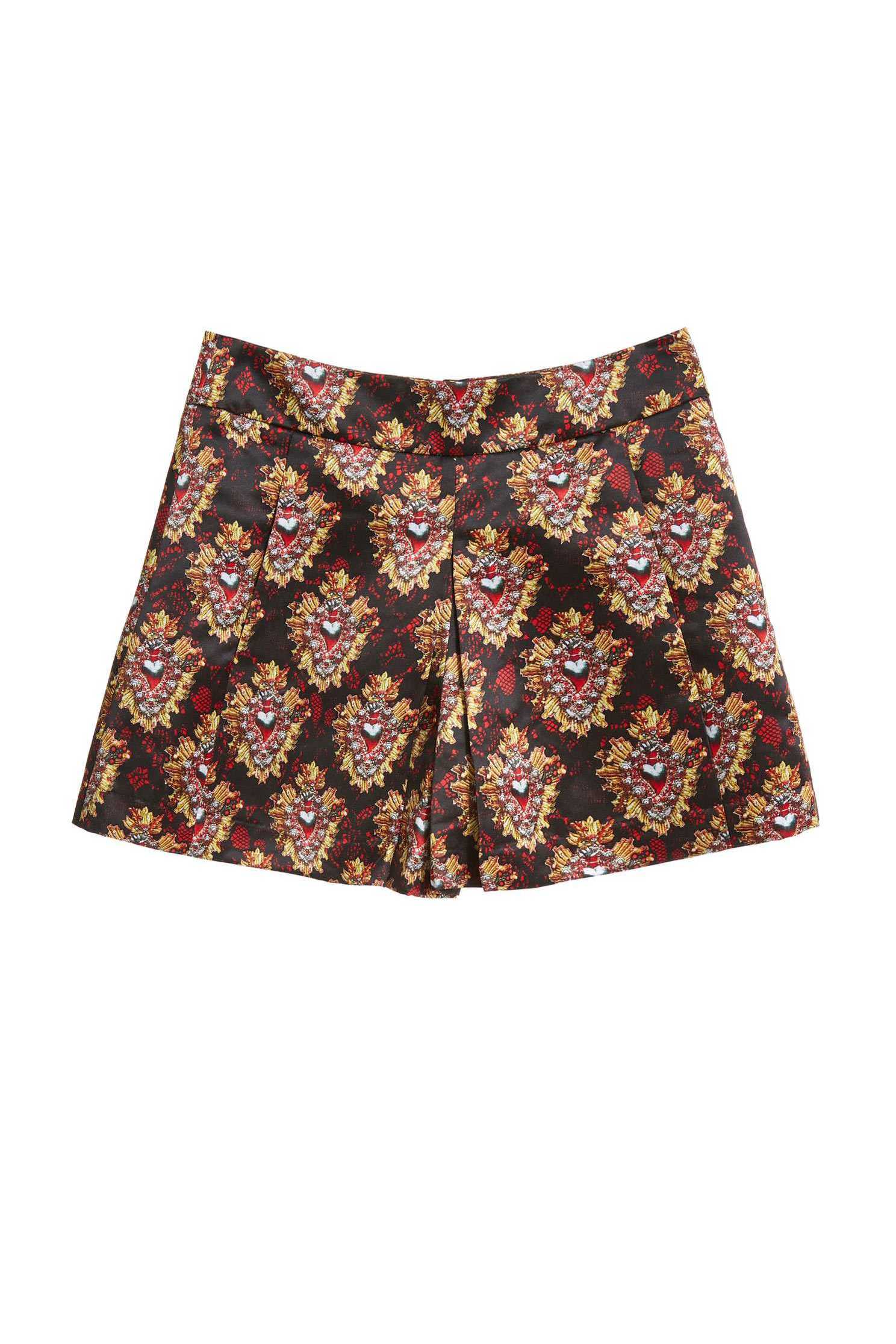 Geometric print shorts,Shorts,Fantasy purple,Culottes