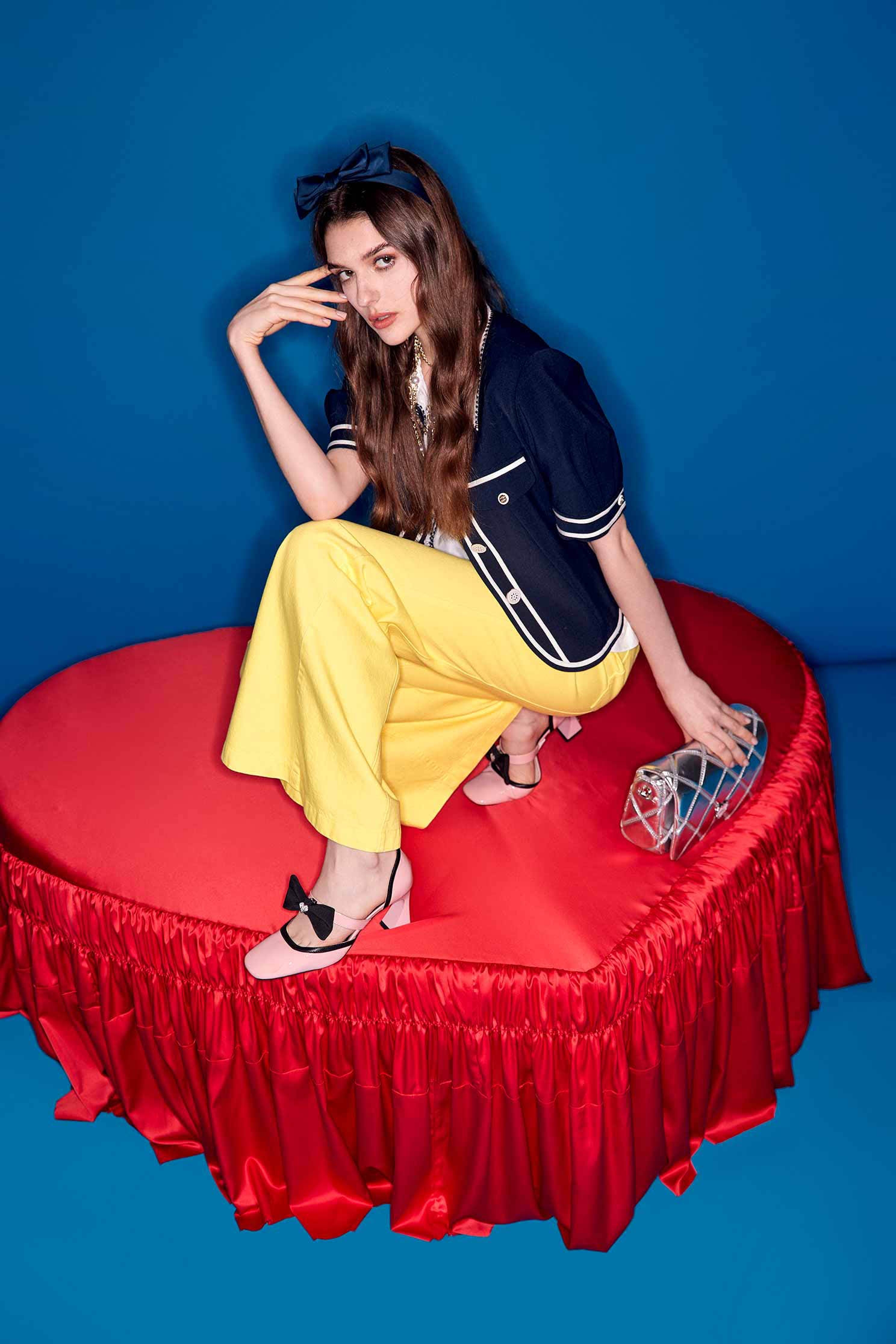 香蕉黃牛仔喇叭褲香蕉黃牛仔喇叭褲,春夏穿搭,牛仔,牛仔褲,牛仔長褲,褲子