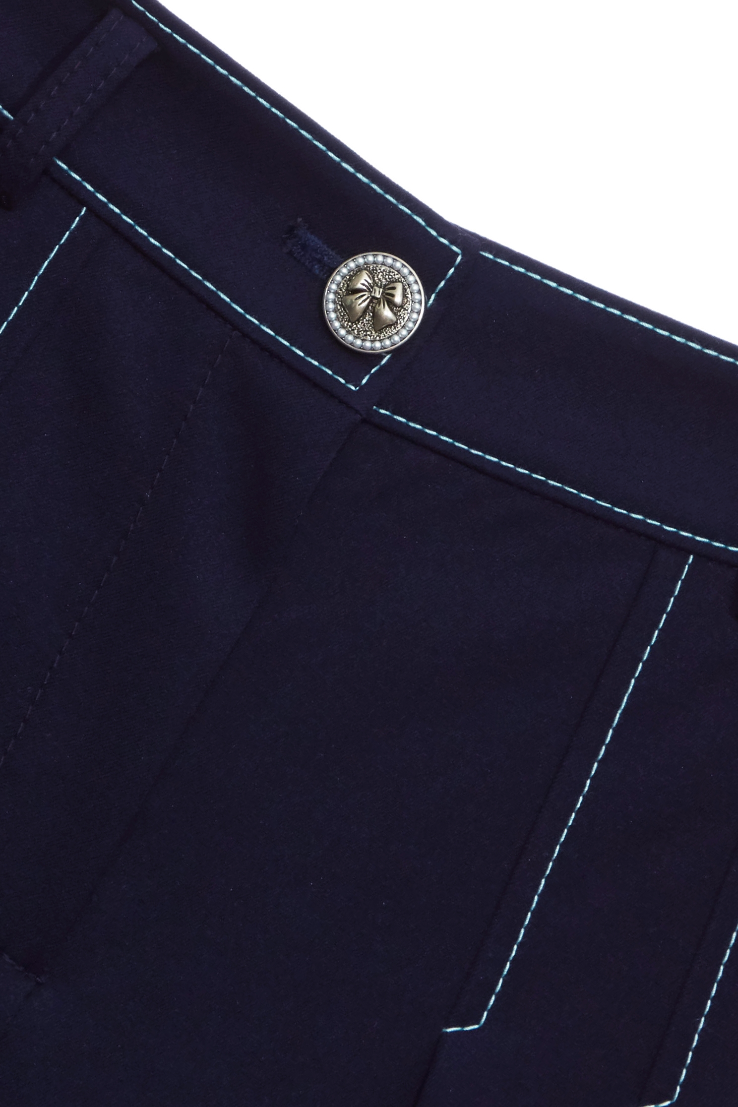 鑲冰綠色邊線寬腿褲鑲冰綠色邊線寬腿褲,上班OL穿搭,寬褲,春夏穿搭,褲子