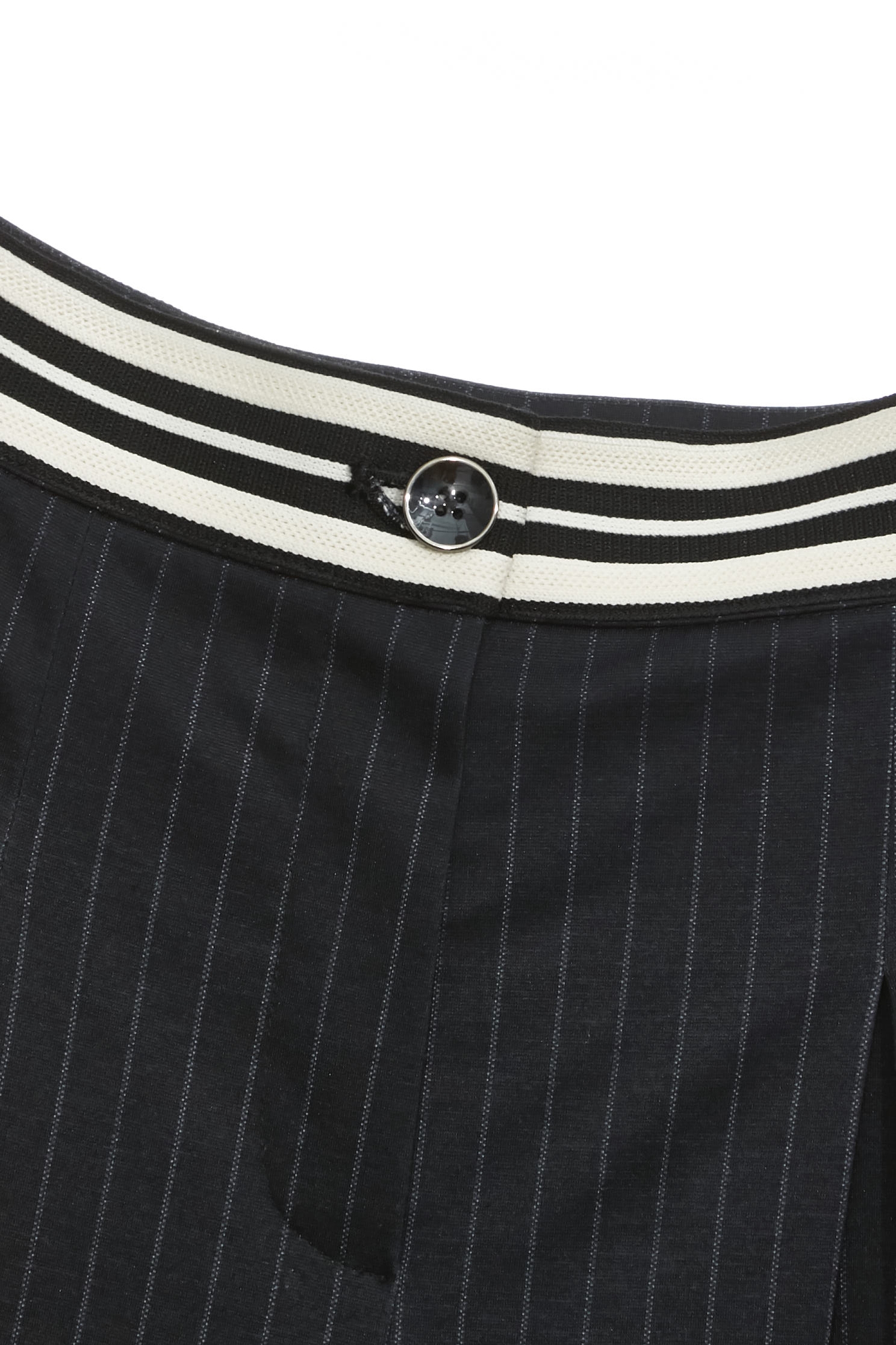 午夜藍條紋抓褶長寬褲午夜藍條紋抓褶長寬褲,寬褲,春夏穿搭,時髦成套搭配,條紋,褲子