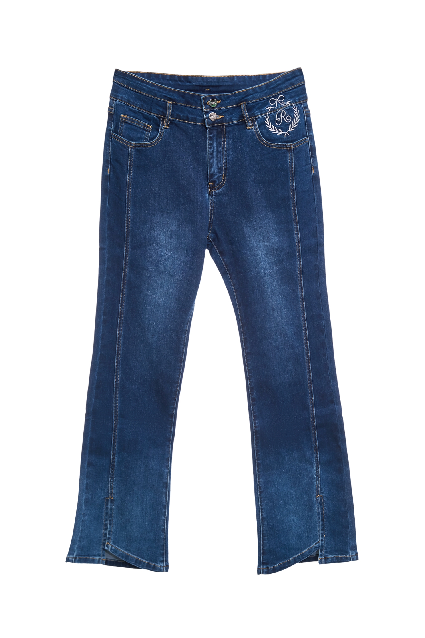 雙腰頭漸層牛仔喇叭長褲雙腰頭漸層牛仔喇叭長褲,上班OL穿搭,丹寧,喇叭褲,春夏穿搭,牛仔,牛仔褲,約會特輯,蝴蝶結,褲子,長褲