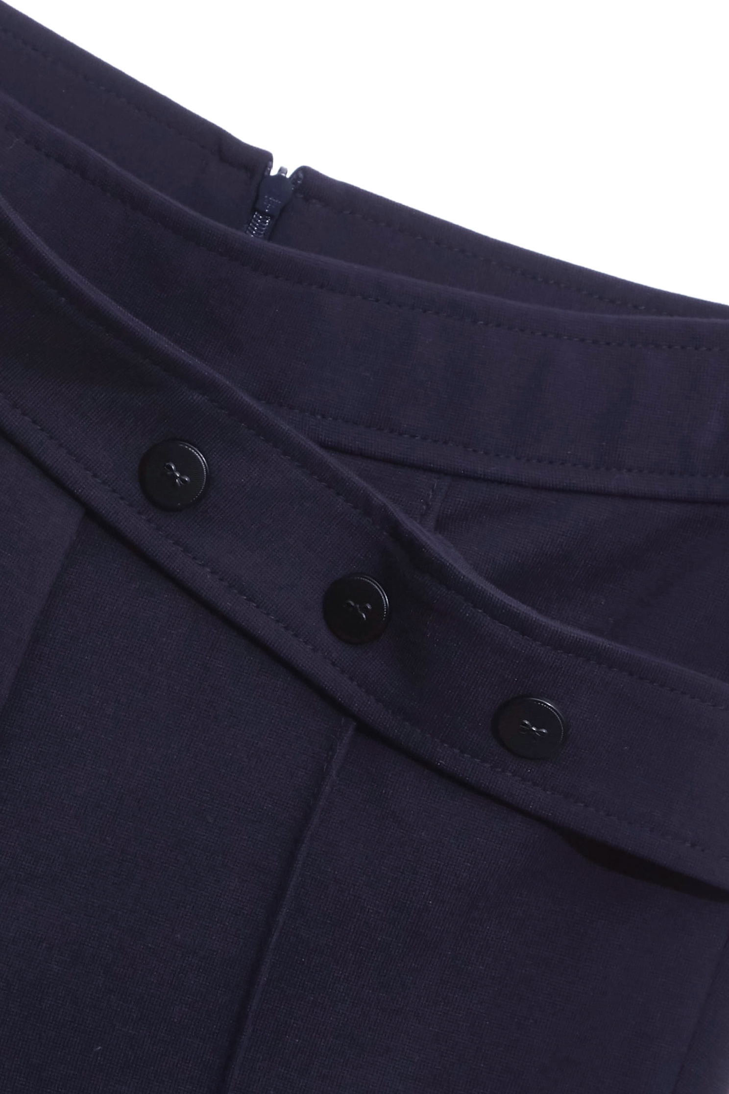 造型腰頭海軍藍合身褲造型腰頭海軍藍合身褲,上班OL穿搭,春夏穿搭,窄管褲,腰帶,褲子,長褲