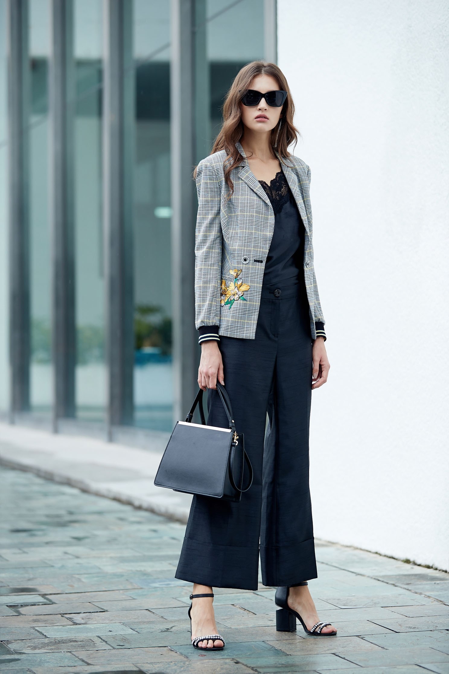 Satin reflexive fashion long pants,culottespants,pants,trousers,pants,wasthin,blacktrousers