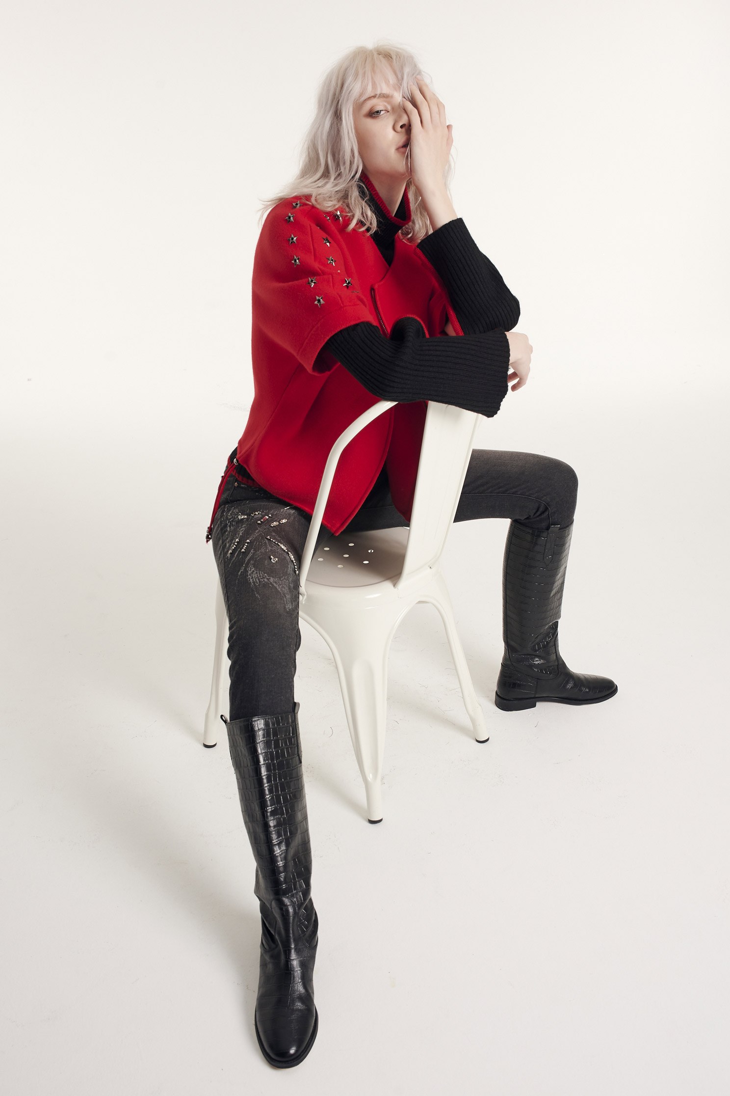 Brushed mid-waist jeans,tanning,newyearred,cowboy,jeans,sdenimtrousers,pants,thinpants,blackjeans,blacktrousers