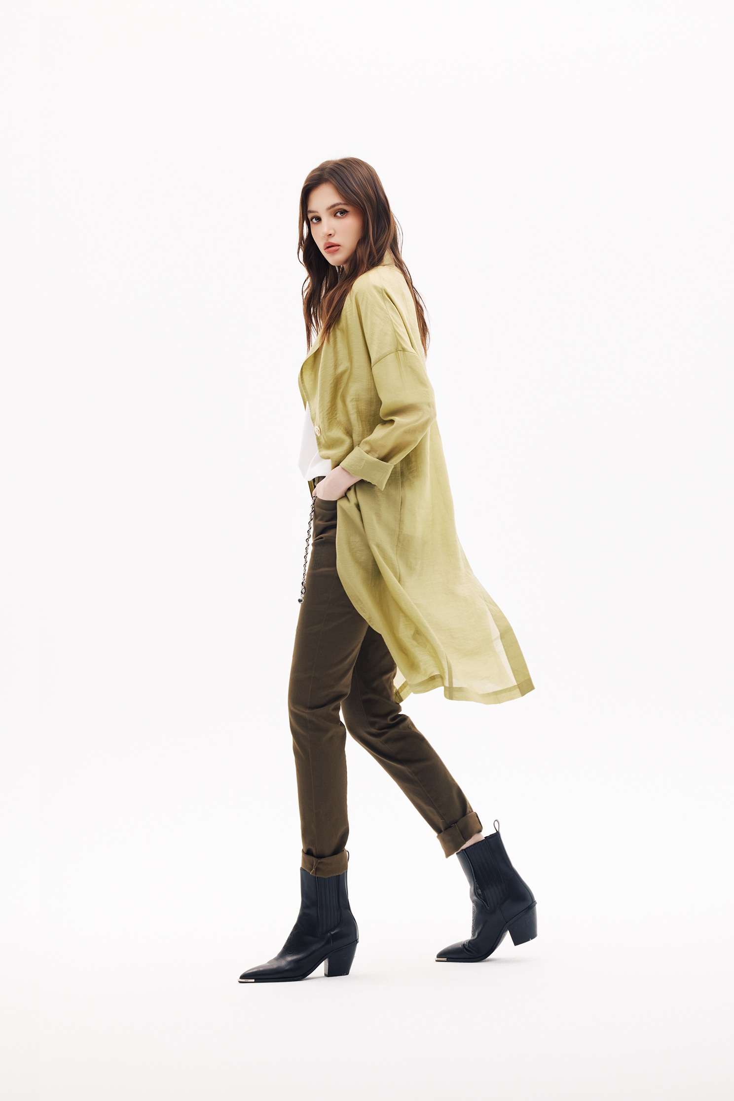 酸橙綠仿牛仔合身褲酸橙綠仿牛仔合身褲,春夏穿搭,牛仔,牛仔褲,褲子