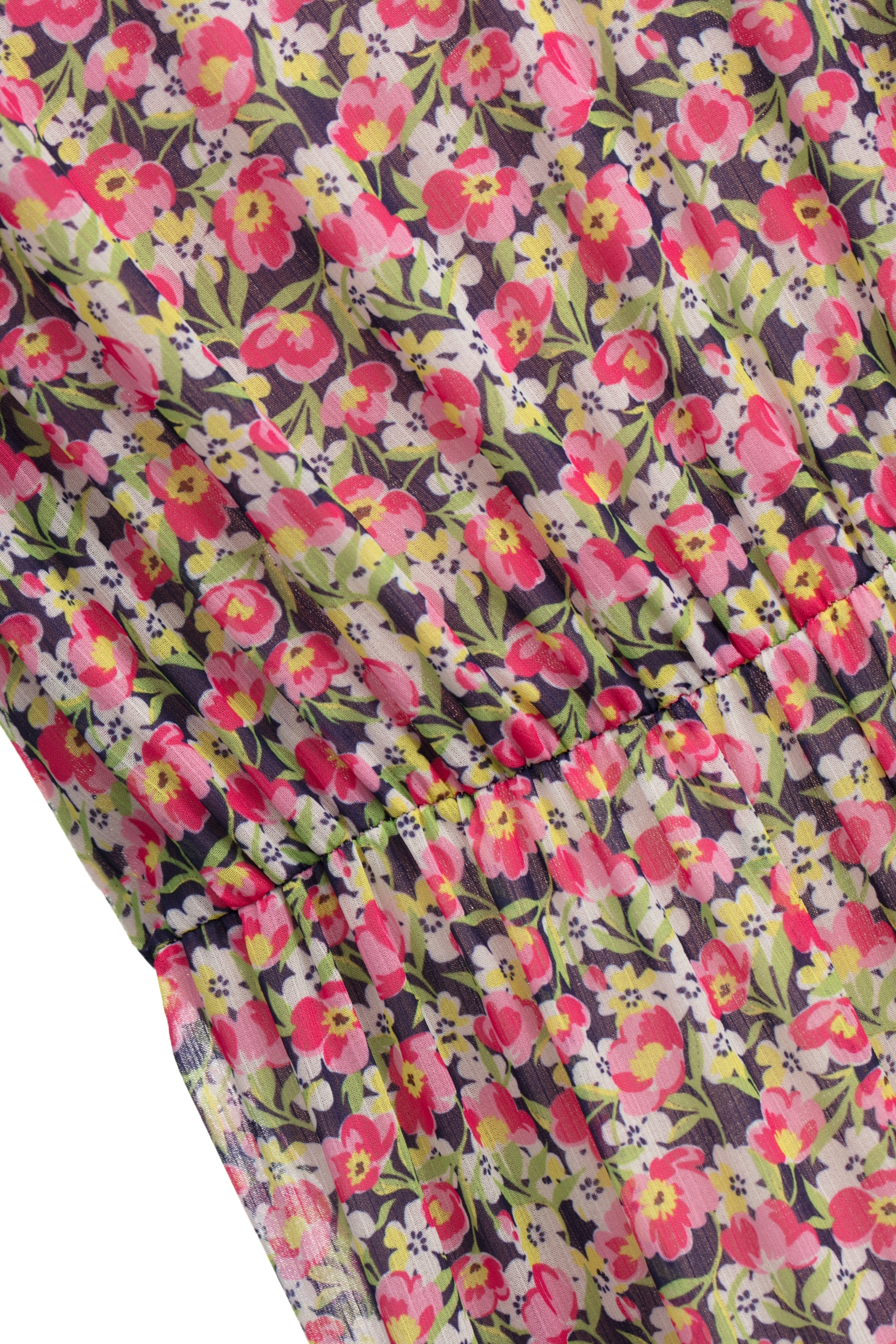 花菱草印花荷葉袖洋裝花菱草印花荷葉袖洋裝,一般洋裝,印花洋裝,小禮服,春夏穿搭,洋裝特輯,荷葉,雪紡,雪紡洋裝