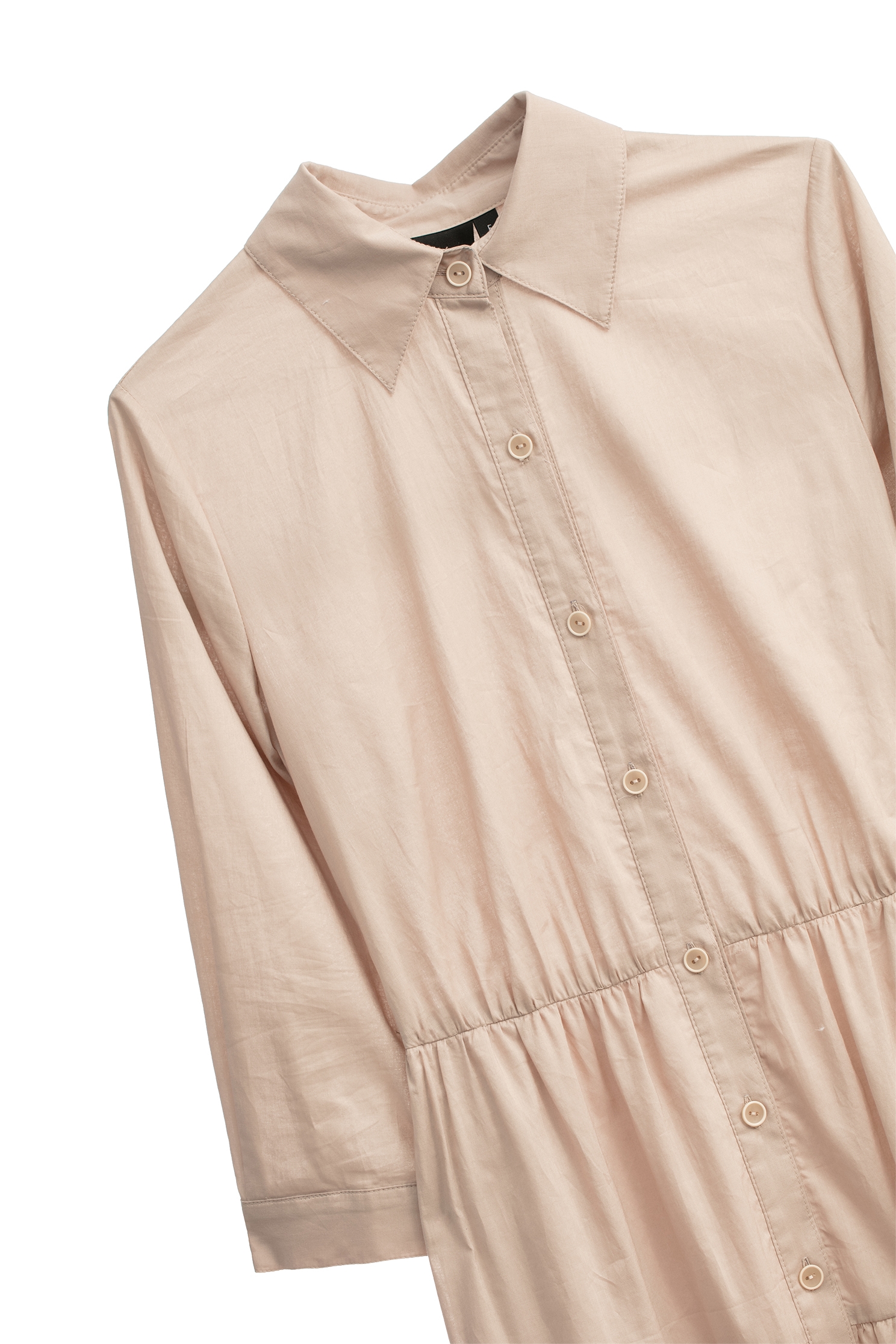 奶油色蛋糕裙洋裝奶油色蛋糕裙洋裝,一般洋裝,春夏穿搭,洋裝特輯,網裙,襯衫,長袖洋裝