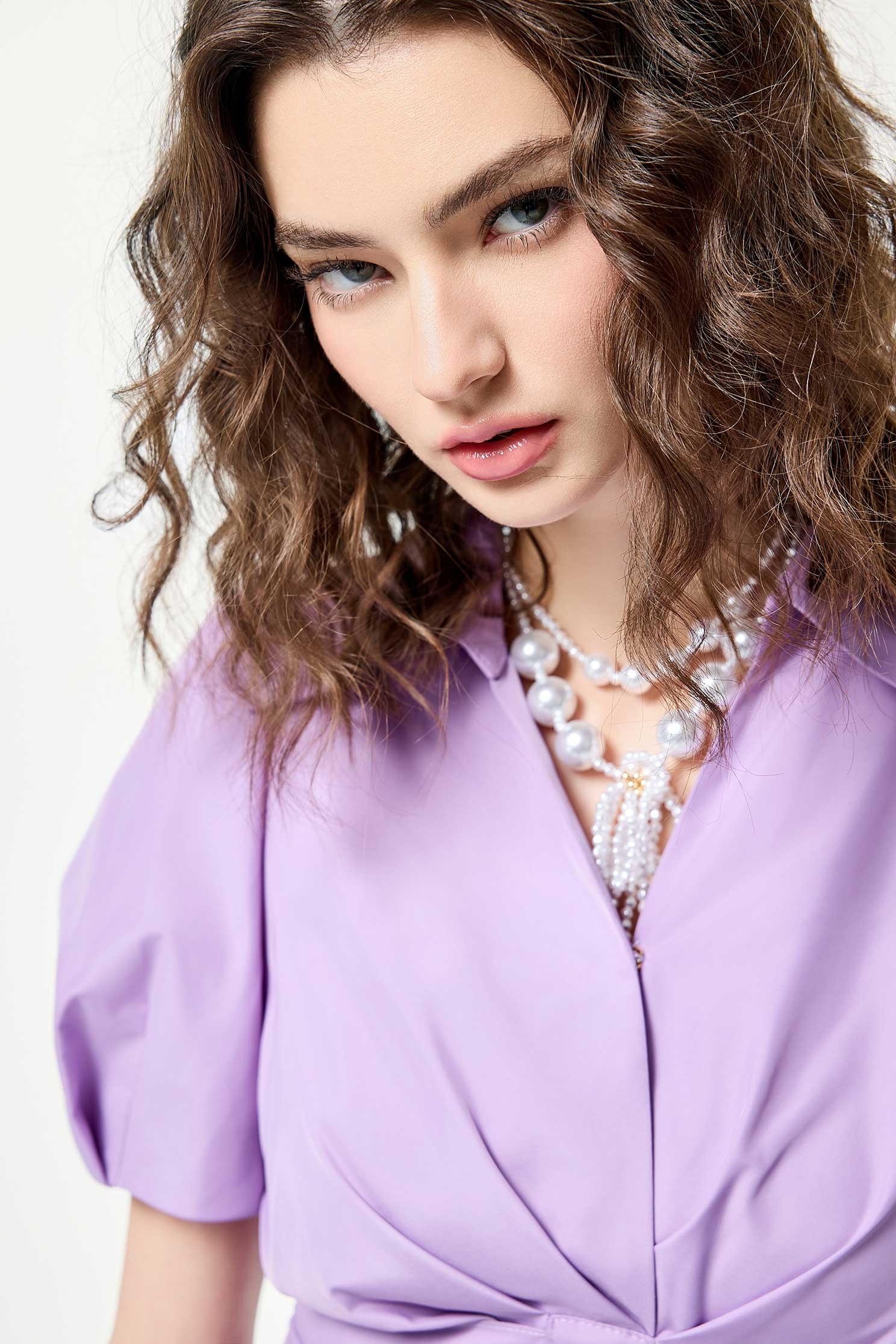 紫花西番蓮綁帶洋裝紫花西番蓮綁帶洋裝,一般洋裝,人氣商品,春夏穿搭,洋裝特輯