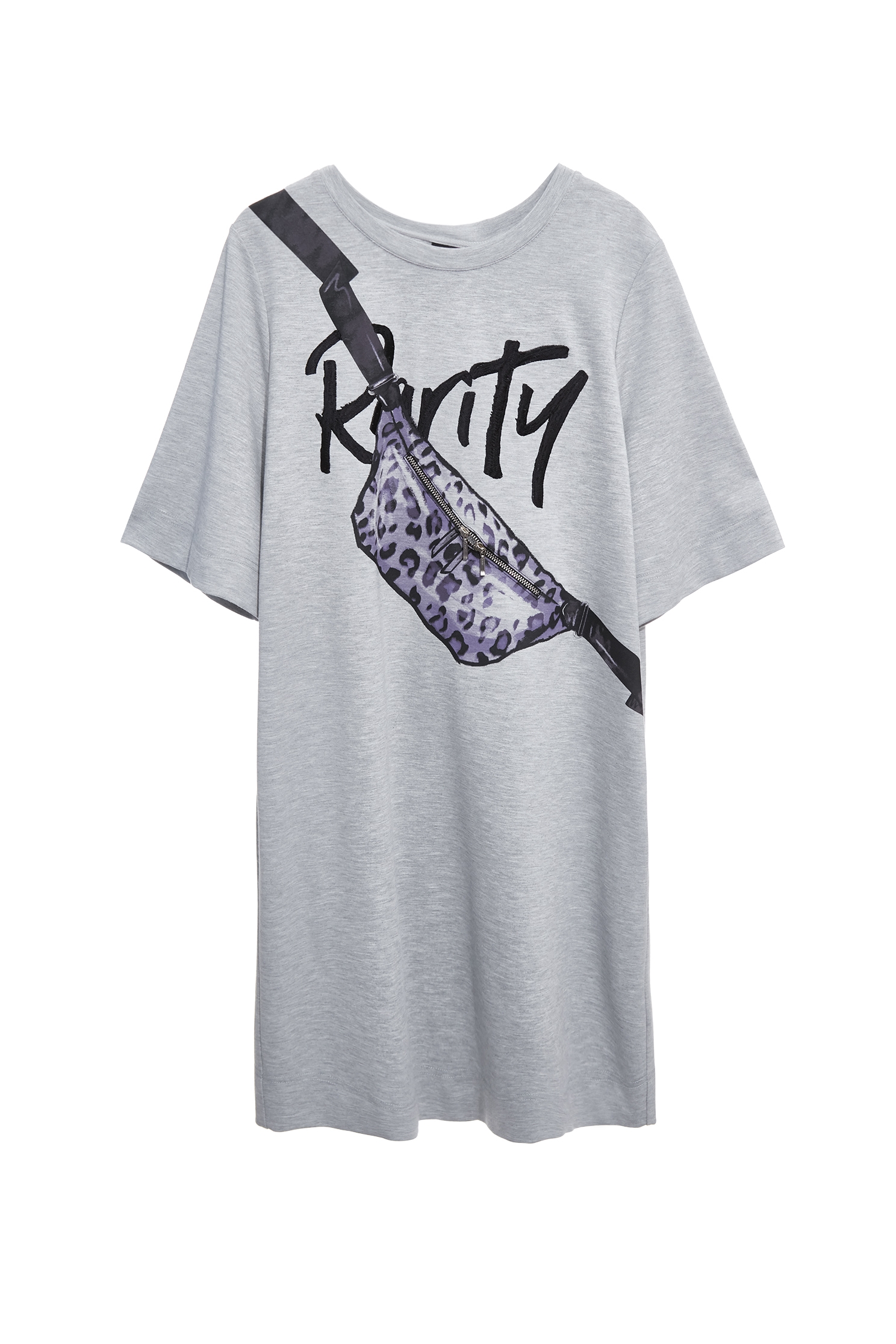 自帶腰包印花Ｔ恤上衣自帶腰包印花Ｔ恤上衣,一般洋裝,上衣,刺繡,春夏穿搭