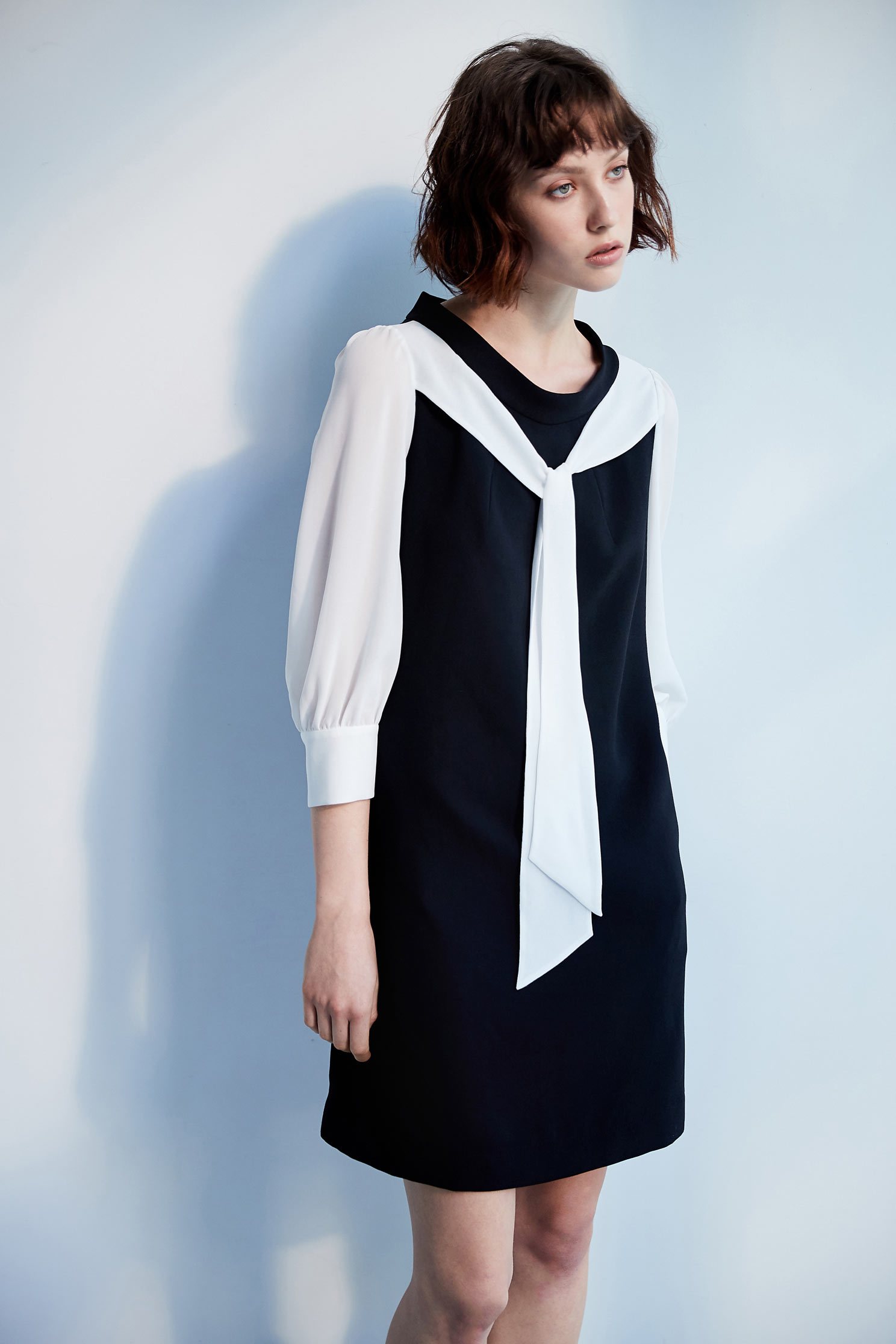 Layerd-look fashion sleeveless dress,dress,cocktaildress,sleevelessdress,longsleevedress,chiffon,chiffondress