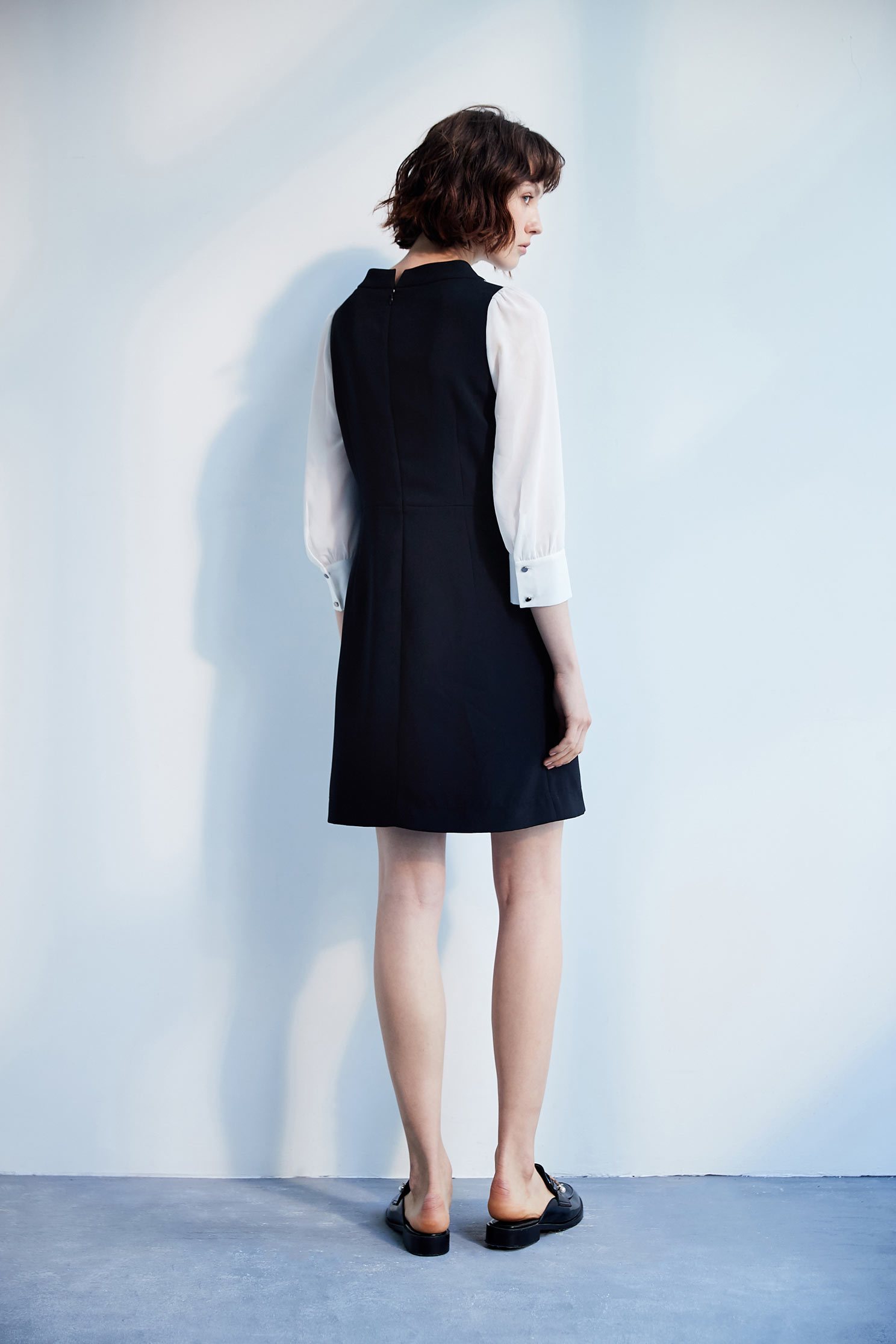 Layerd-look fashion sleeveless dress,dress,cocktaildress,sleevelessdress,longsleevedress,chiffon,chiffondress