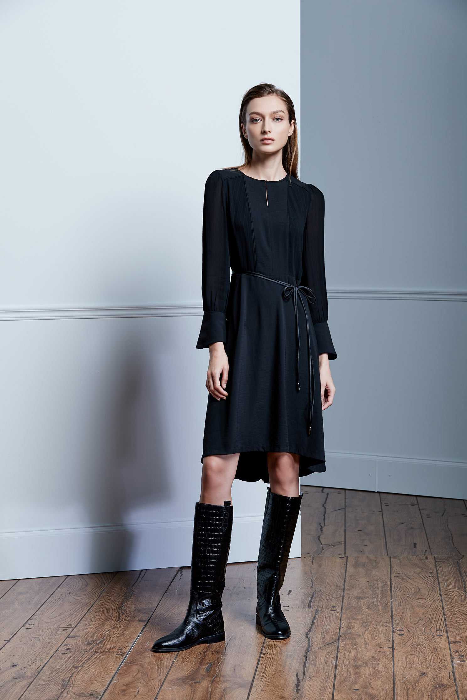 V neck dress,V-neck dress,Dress,Cocktail Dress,Valentine,長袖洋裝,Chiffon,Chiffon Dress,Black dress