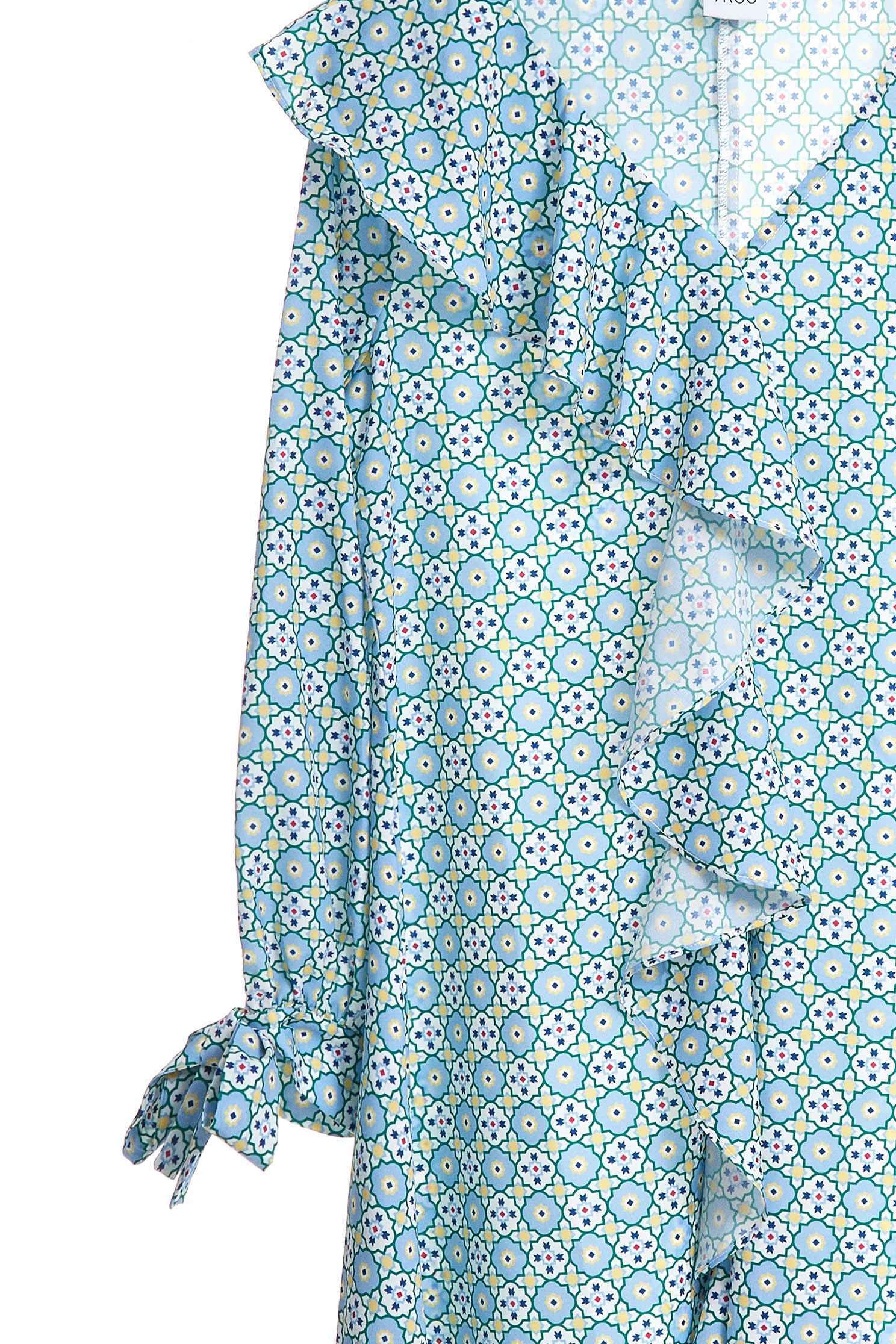 Vintage dot dress,v-neckdress,printeddress,longsleevedress