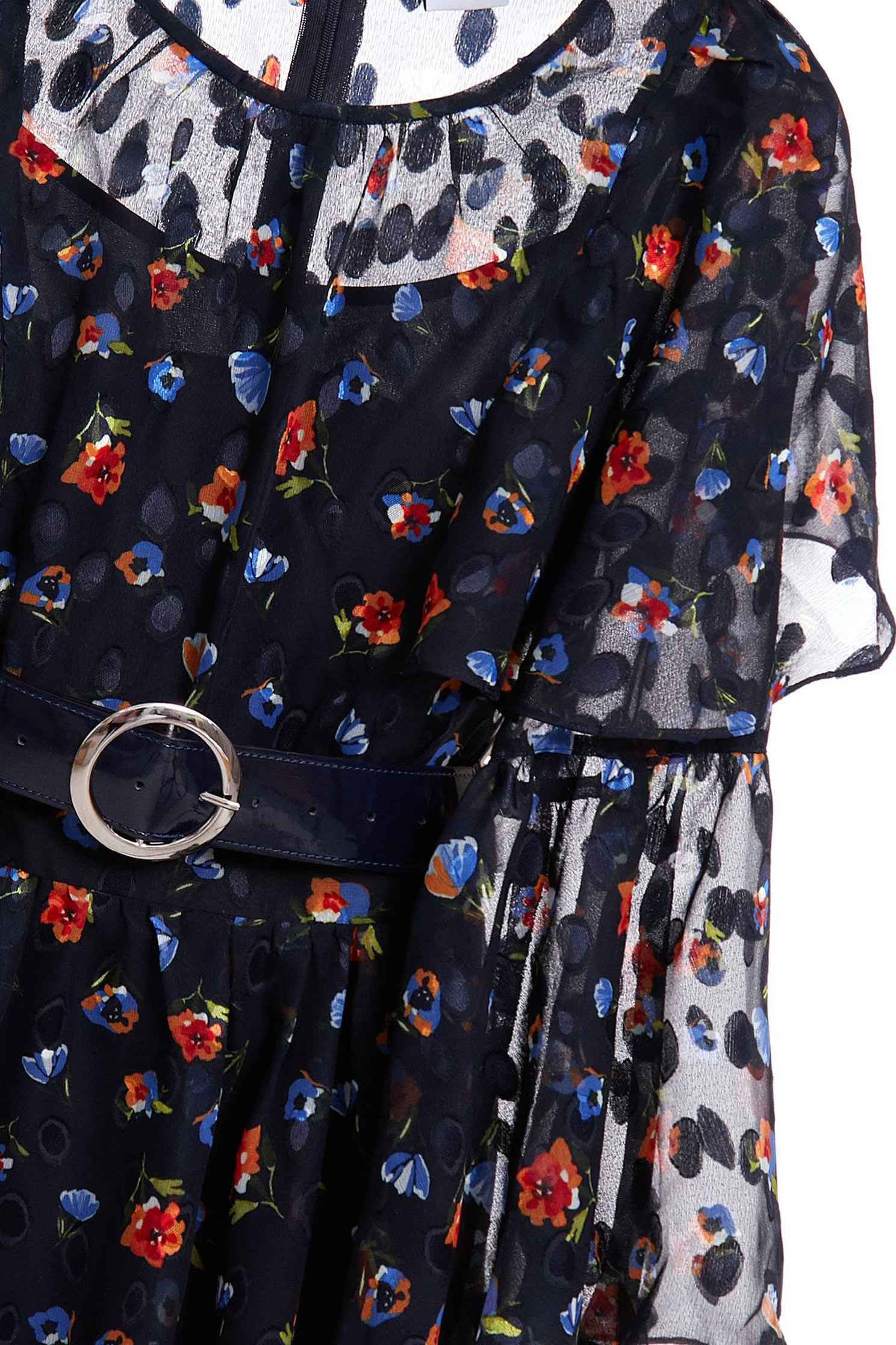Flower chiffon dress,dress,printeddress,cocktaildress,longsleevedress,chiffon,chiffondress