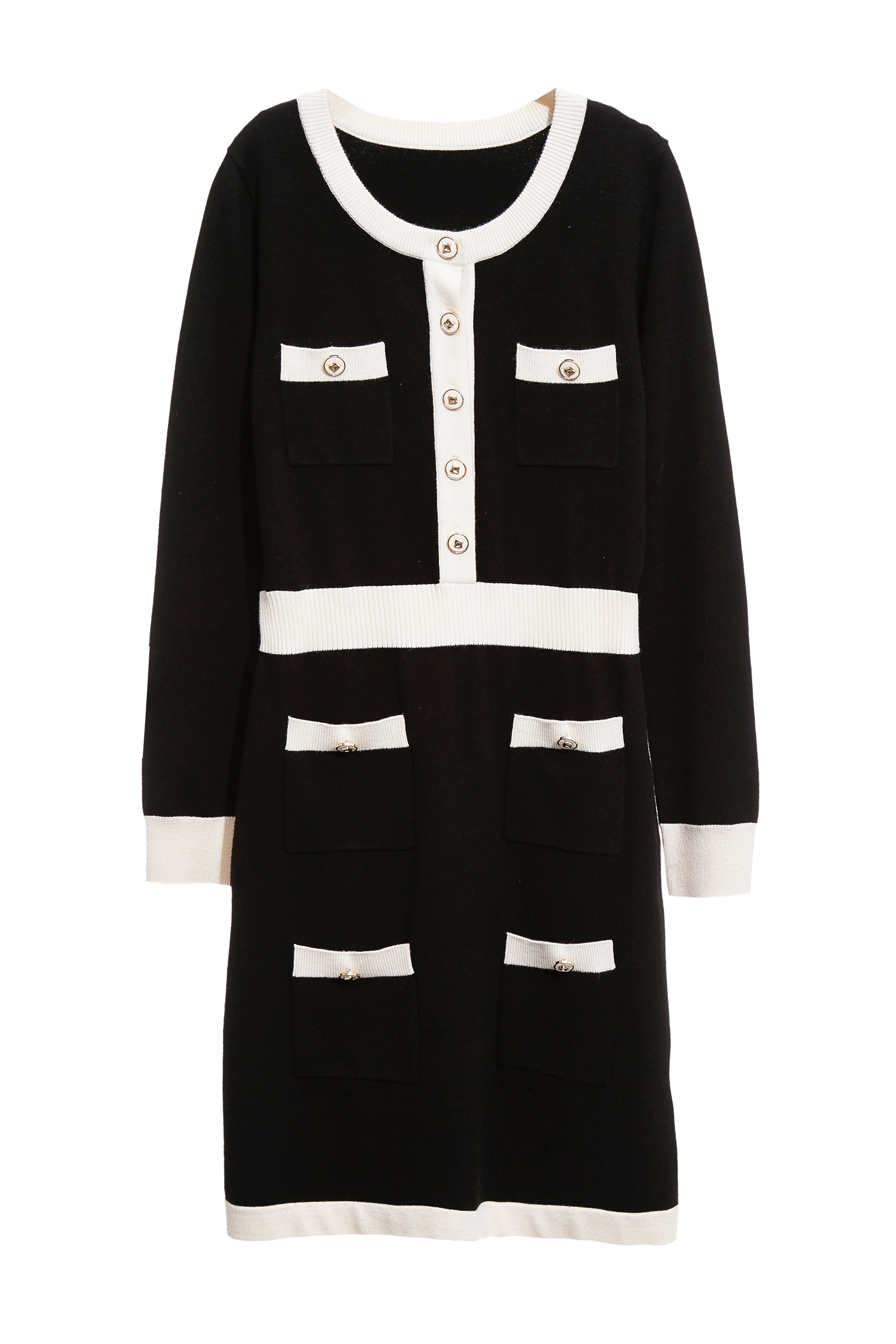 優雅小香風長袖針織洋裝優雅小香風長袖針織洋裝,上班OL穿搭,人氣商品,小禮服,小香風,小香風洋裝,洋裝特輯,秋冬穿搭,約會特輯,針織,針織洋裝,長袖洋裝