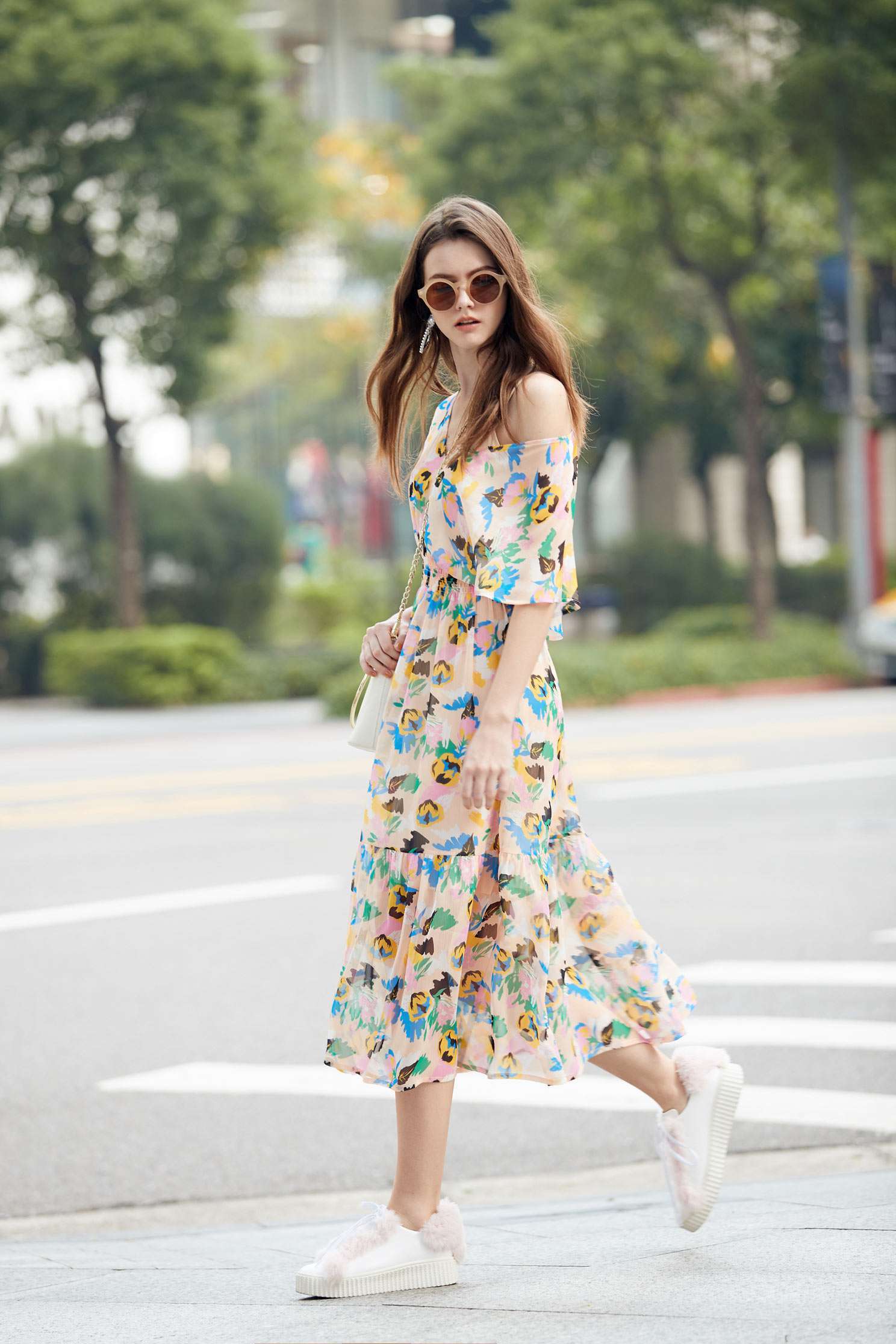 Floral chiffon dress,v-neckdress,cocktaildress,shortsleevedress,chiffon,chiffondress