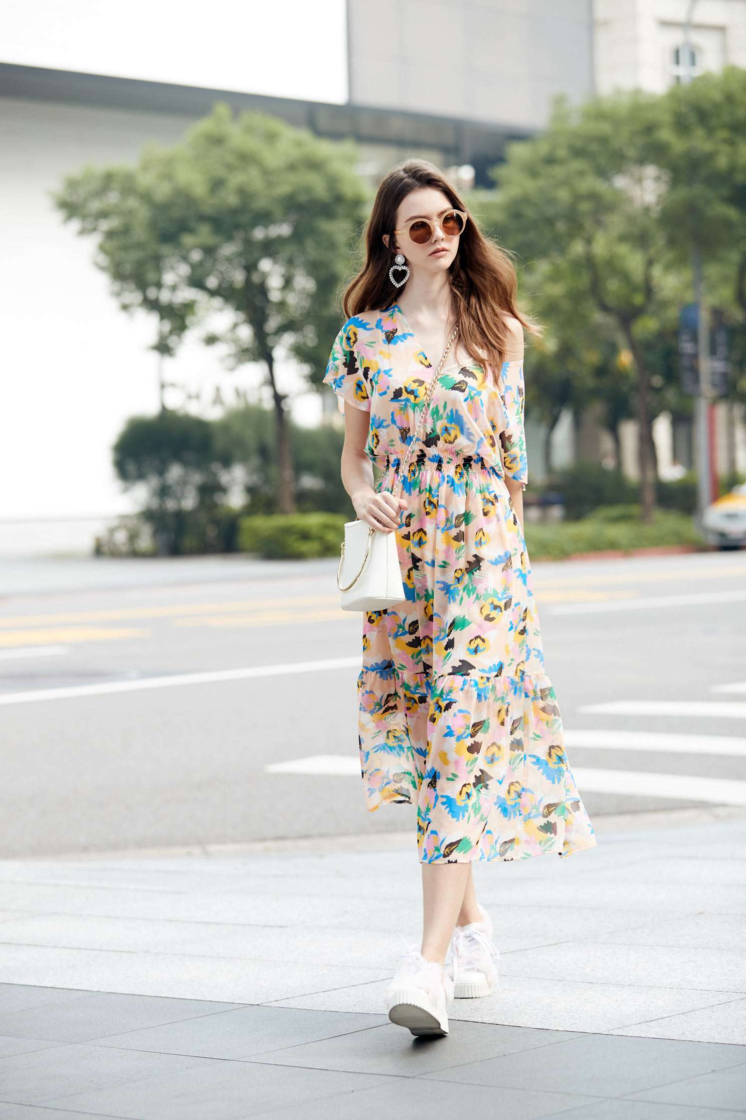 Floral chiffon dress,v-neckdress,cocktaildress,shortsleevedress,chiffon,chiffondress