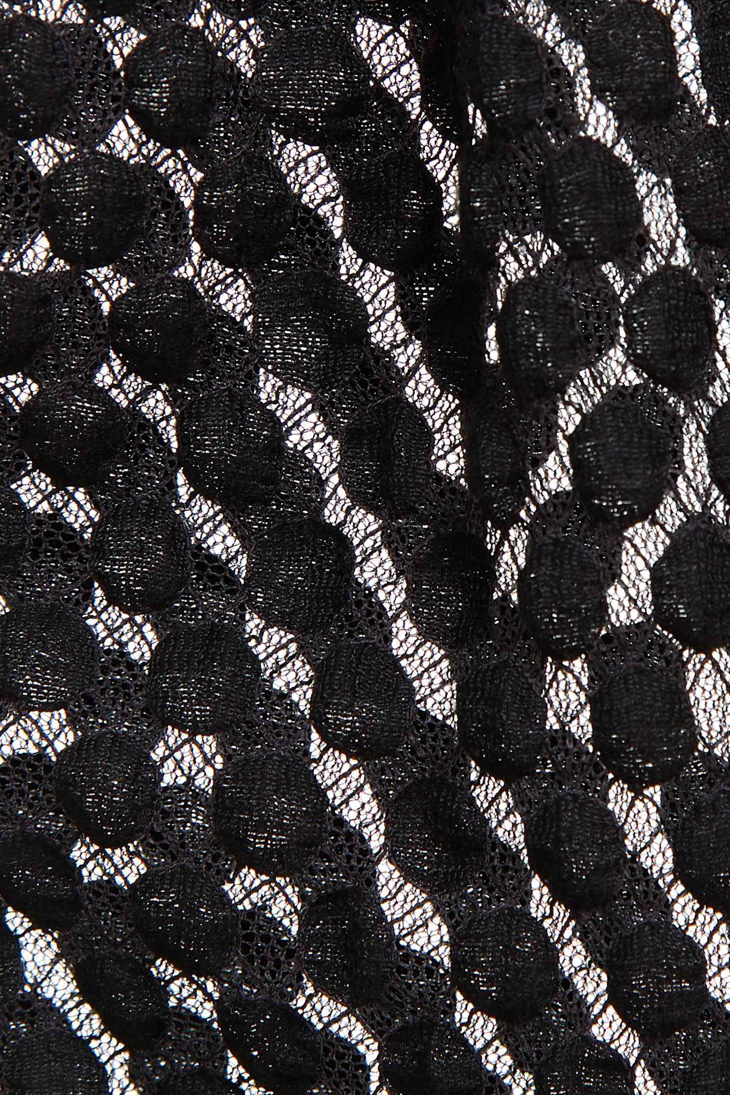 dot dress WITH CUT-OUT SHOULDERS,U-neck dress,Cocktail Dress,Lace,Lace Dress,透膚洋裝,長袖洋裝,Black dress