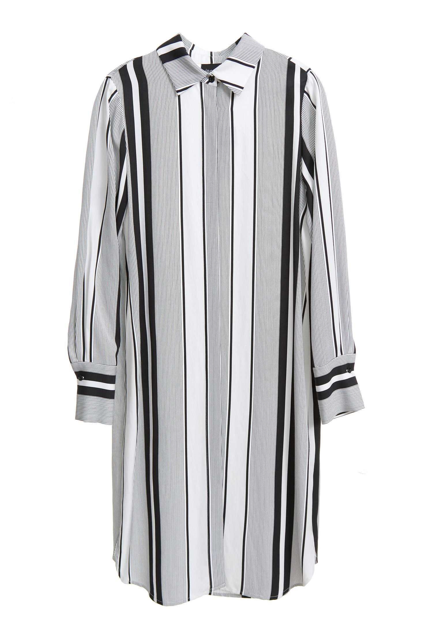 STRIPED SHIRT DRESS,Dress,Cocktail Dress,Blouse,長袖洋裝