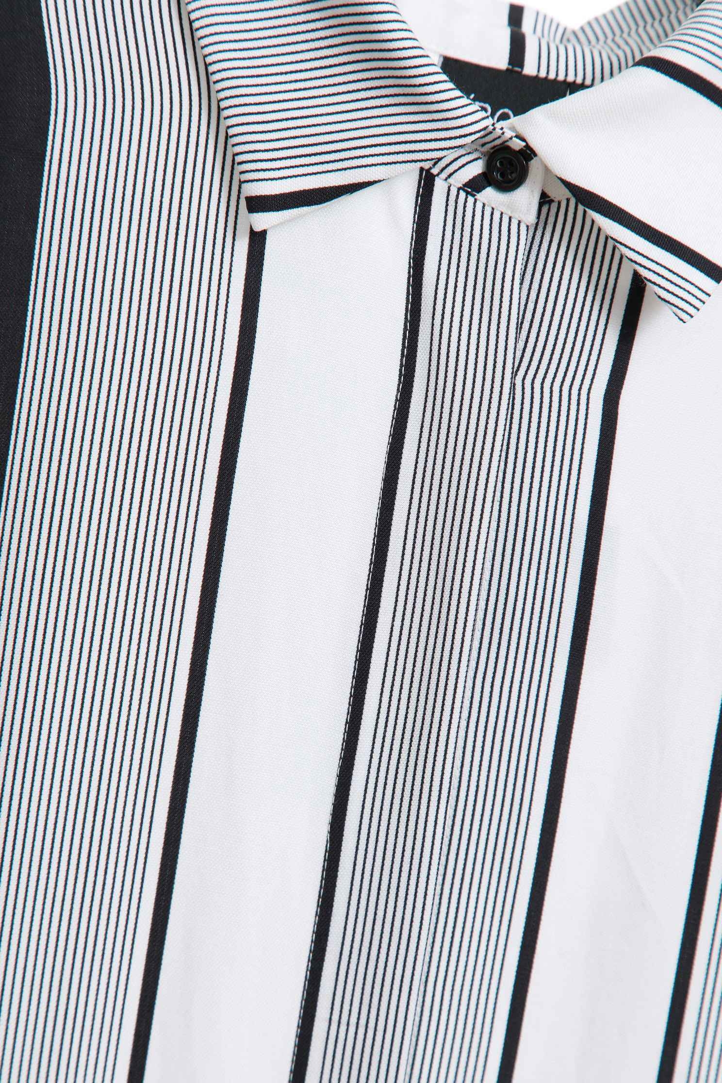 STRIPED SHIRT DRESS,Dress,Cocktail Dress,Blouse,長袖洋裝