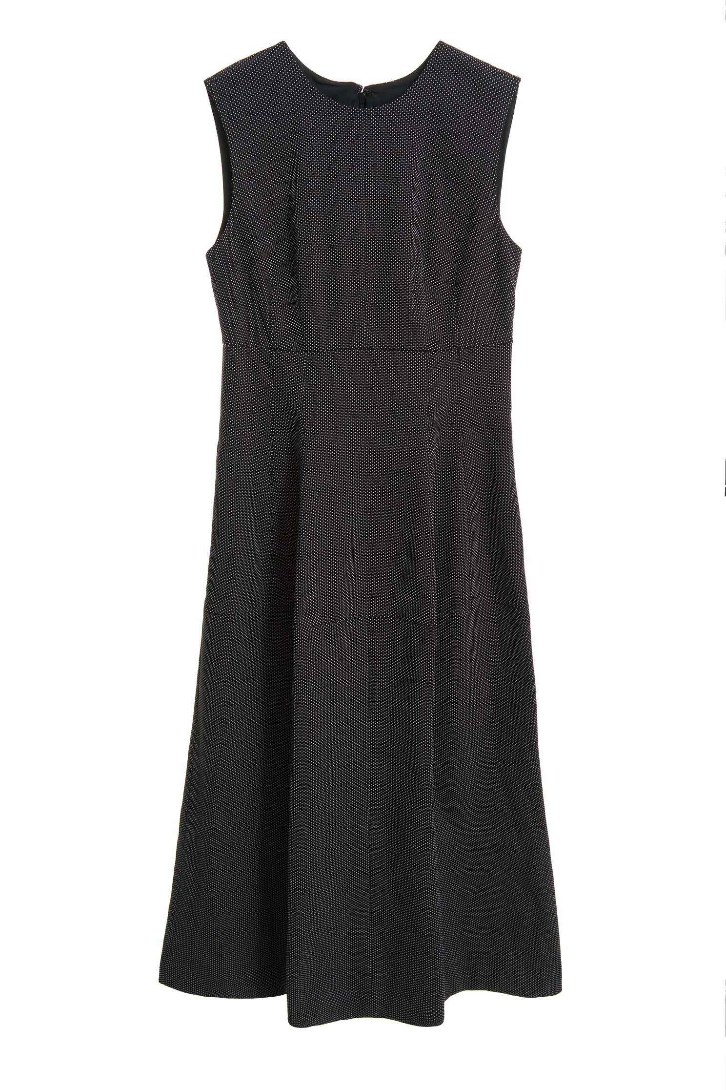 Dot sleeveless dress,dress,sleevelessdress,valentine,blackdress