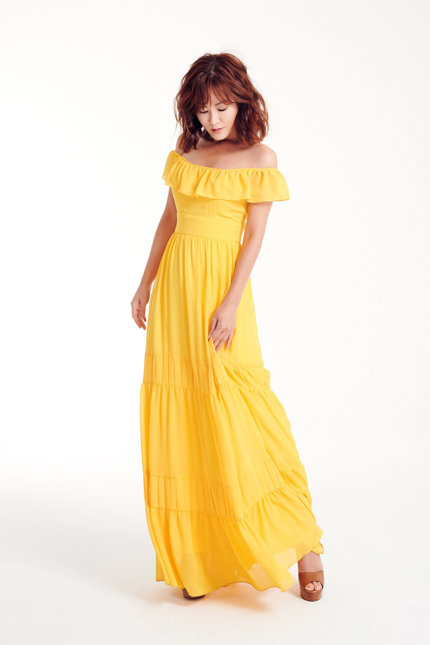Lotus leaf long dress,onlinelimitededition,cocktaildress,watersigns,shortsleevedress,onepiecedress,longdress,chiffondress