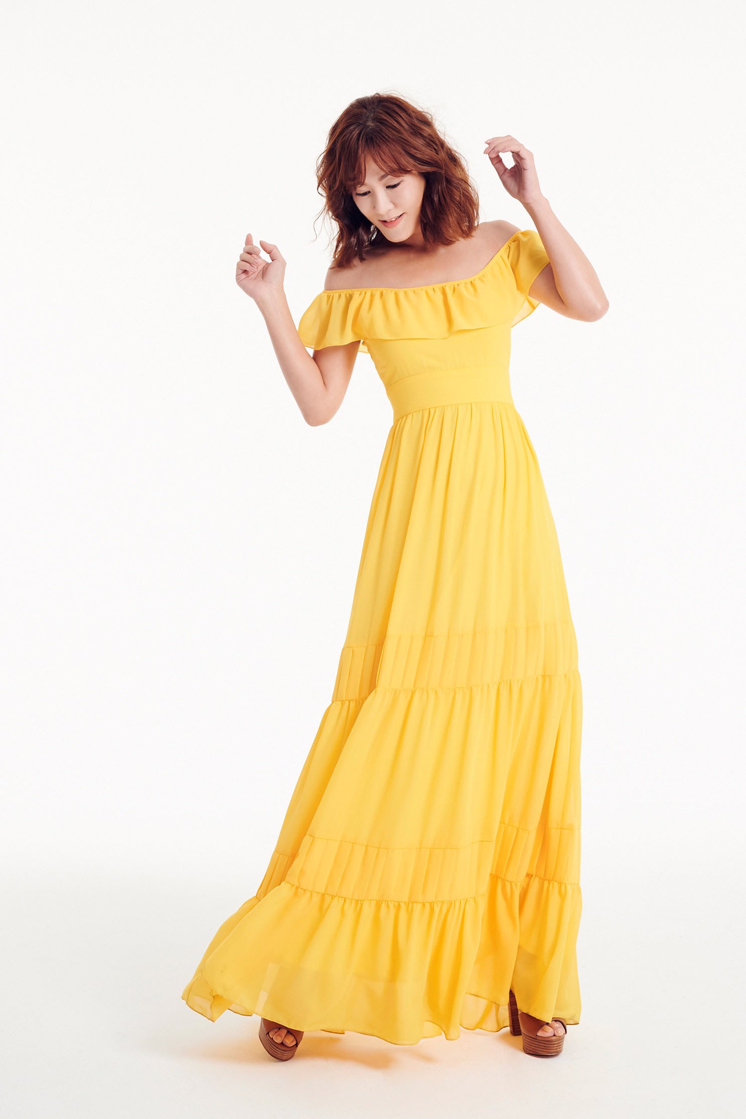 Lotus leaf long dress,onlinelimitededition,cocktaildress,watersigns,shortsleevedress,onepiecedress,longdress,chiffondress