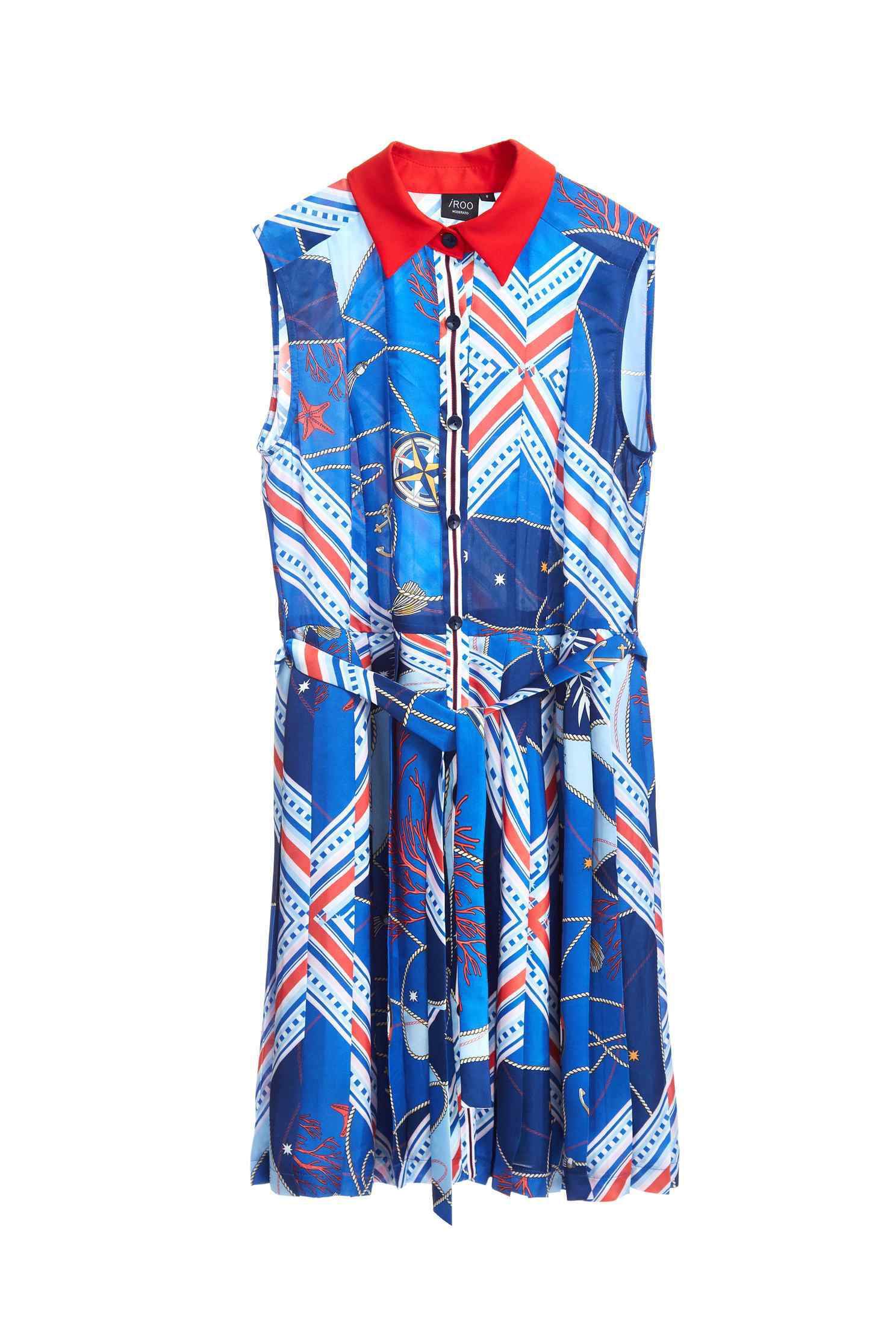 Ocean sytle fashion dress,casualdress,printeddress,firesigns,sleevelessdress