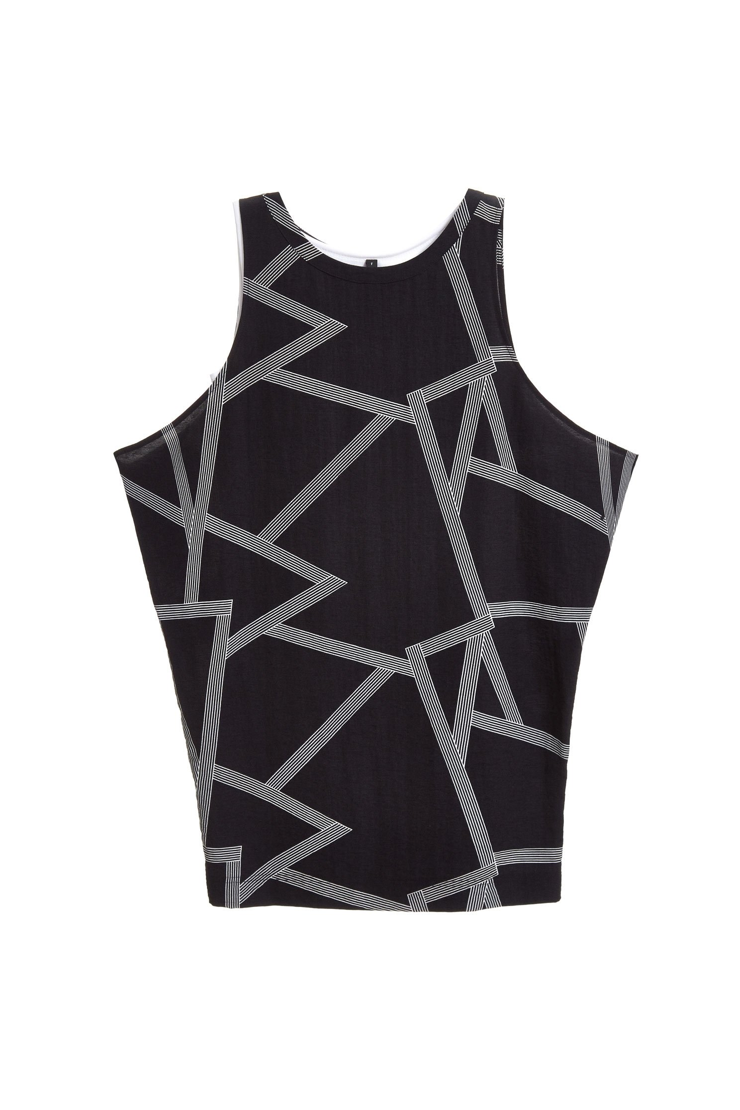 Geometric dress,u-neckdress,casualdress,cocktaildress,sleevelessdress