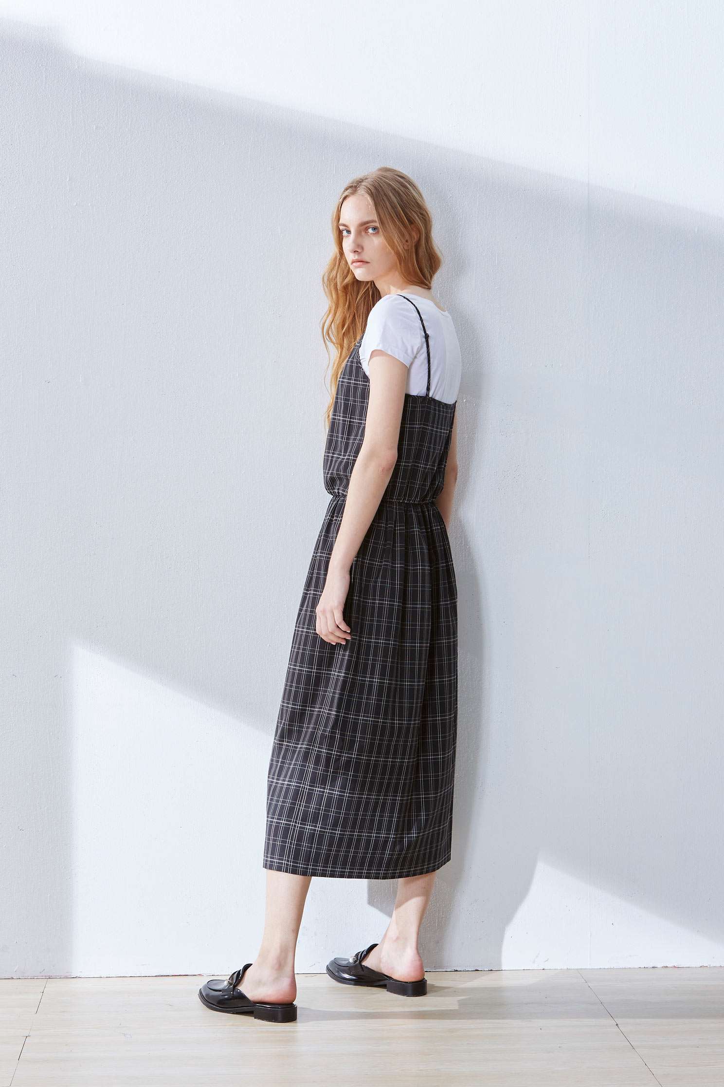 Plaid classic dress,t-shirt,casualdress,shortsleevedress,spaghettistrapdress,longdress