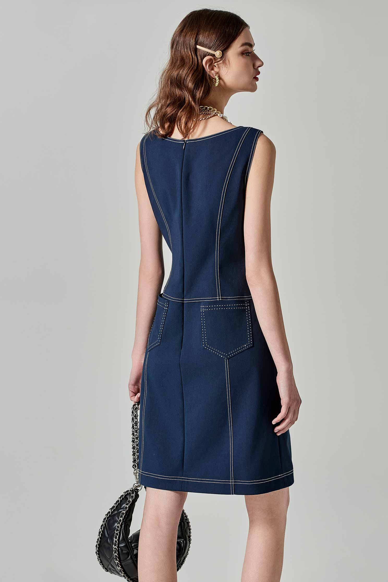 大Ｕ領經典簡約洋裝大Ｕ領經典簡約洋裝,U領洋裝,一般洋裝,春夏穿搭,洋裝特輯,無袖洋裝,短袖洋裝,簡約穿搭