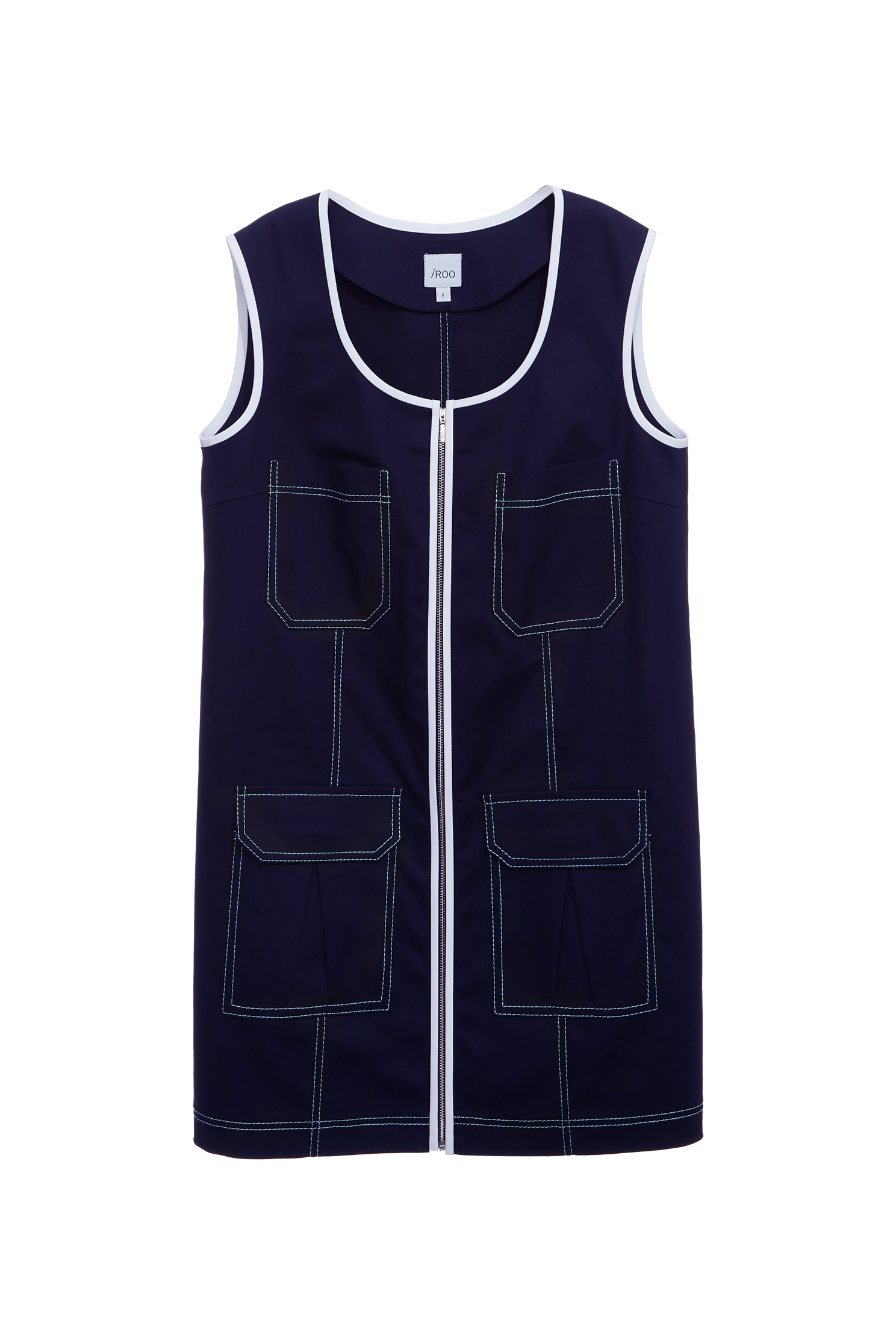 鑲冰綠色邊線短洋裝鑲冰綠色邊線短洋裝,U領洋裝,春夏穿搭,時髦成套搭配,洋裝特輯,無袖洋裝,短袖洋裝,約會特輯