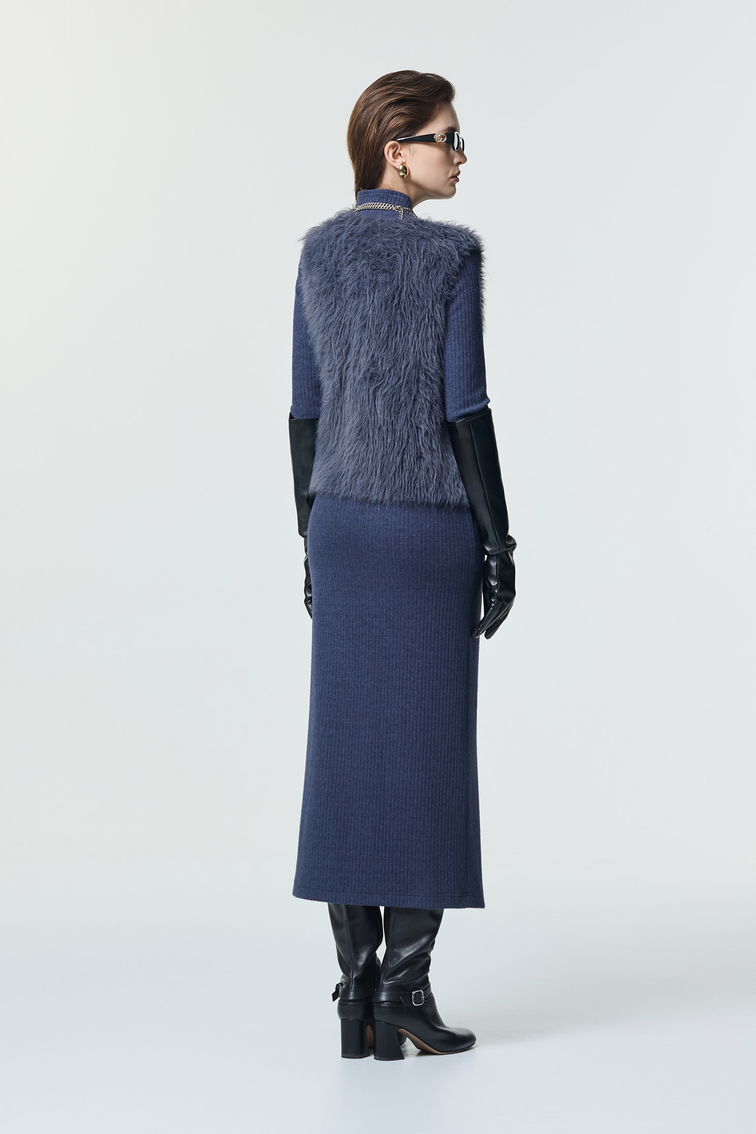 復古藍針織長洋裝復古藍針織長洋裝,人氣商品,小禮服,春夏穿搭,條紋,洋裝特輯,派對特輯,約會特輯,針織,針織洋裝,長洋裝,長袖洋裝