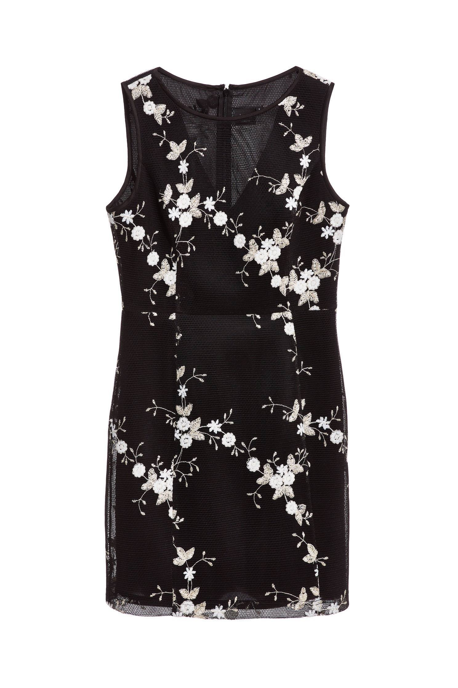 Graceful flowers emroidery dress,embroidery,刺繡洋裝,小禮服,無袖洋裝,embroidered