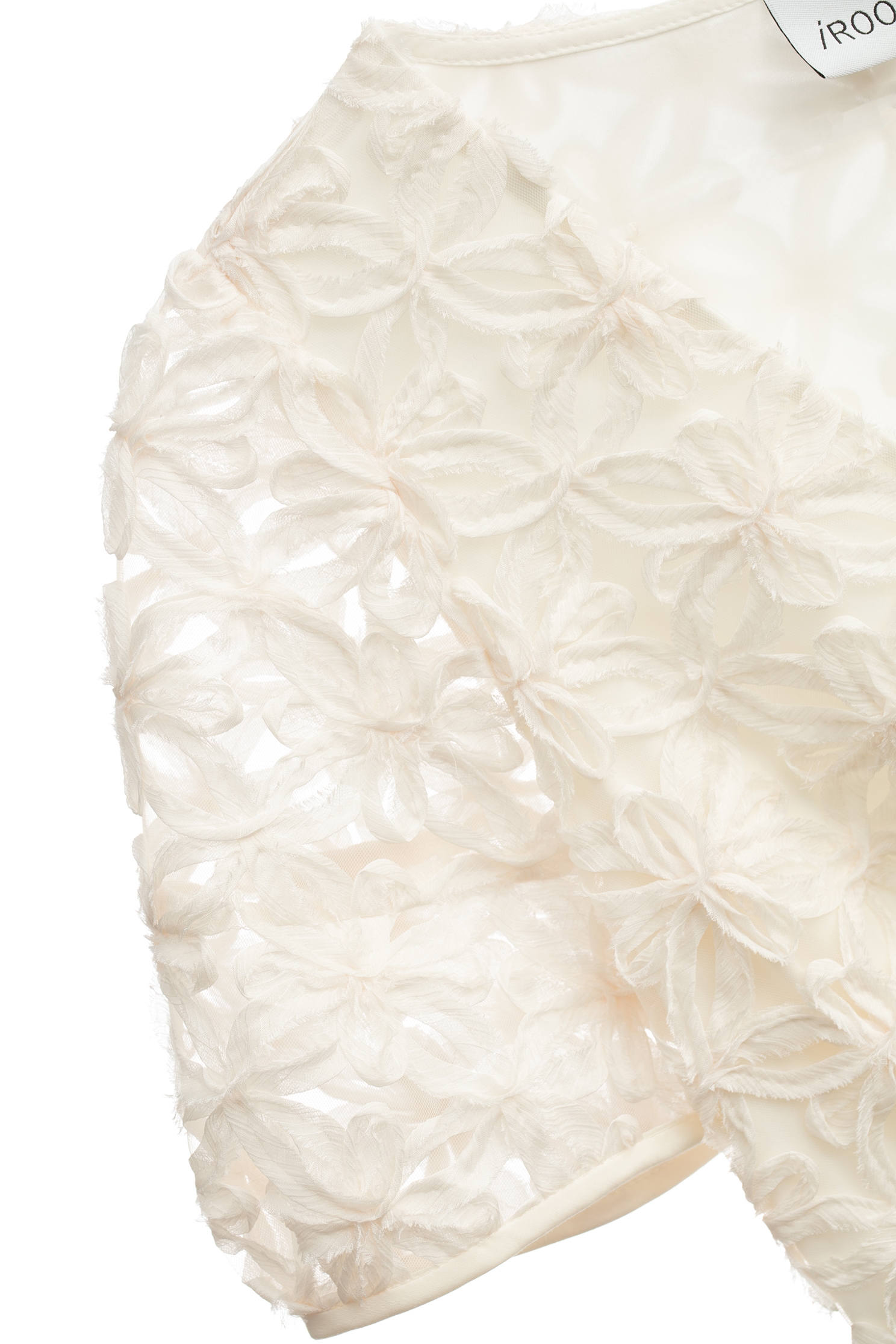 立體海島梔子花洋裝立體海島梔子花洋裝,V領洋裝,一般洋裝,刺繡,春夏穿搭,洋裝特輯,珍珠,短袖洋裝,約會特輯,腰帶