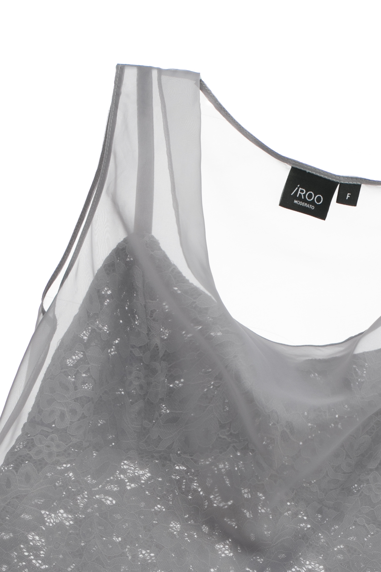 高級灰類烏干羅馬領背心上衣高級灰類烏干羅馬領背心上衣,一般背心,一般背心馬甲,上衣,內搭上衣,春夏穿搭,無袖背心,背心,蕾絲,蕾絲上衣,蕾絲背心,透膚上衣