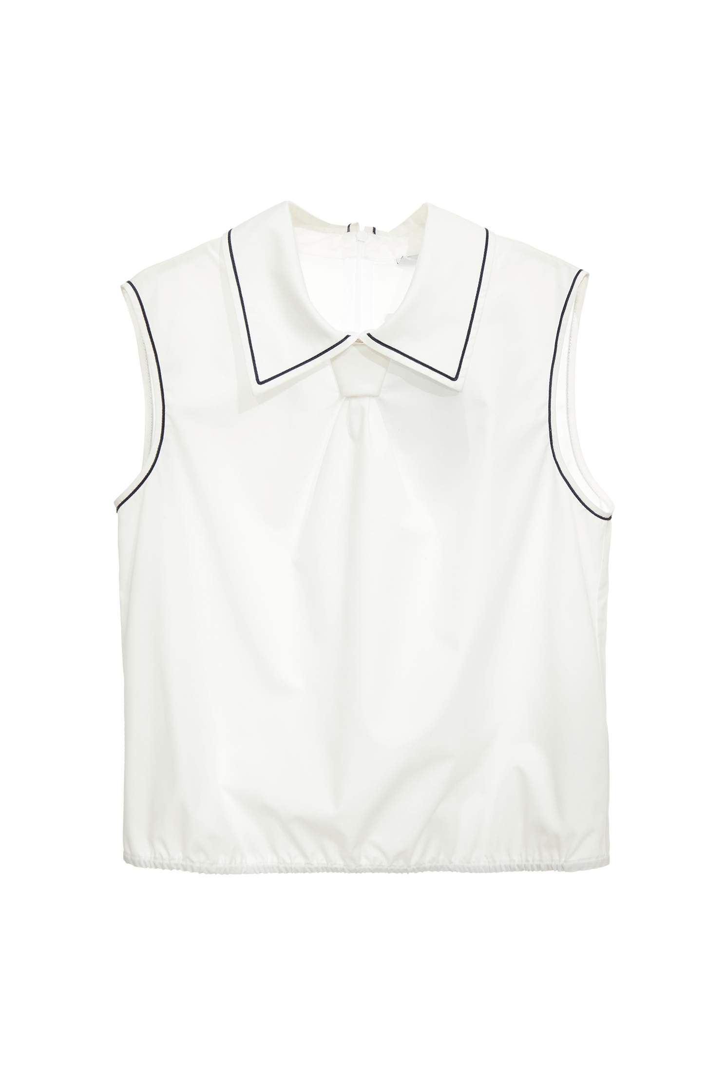 綴領帶結單品上衣綴領帶結單品上衣,一般背心,一般背心馬甲,上班OL穿搭,上衣,春夏穿搭,白色背心