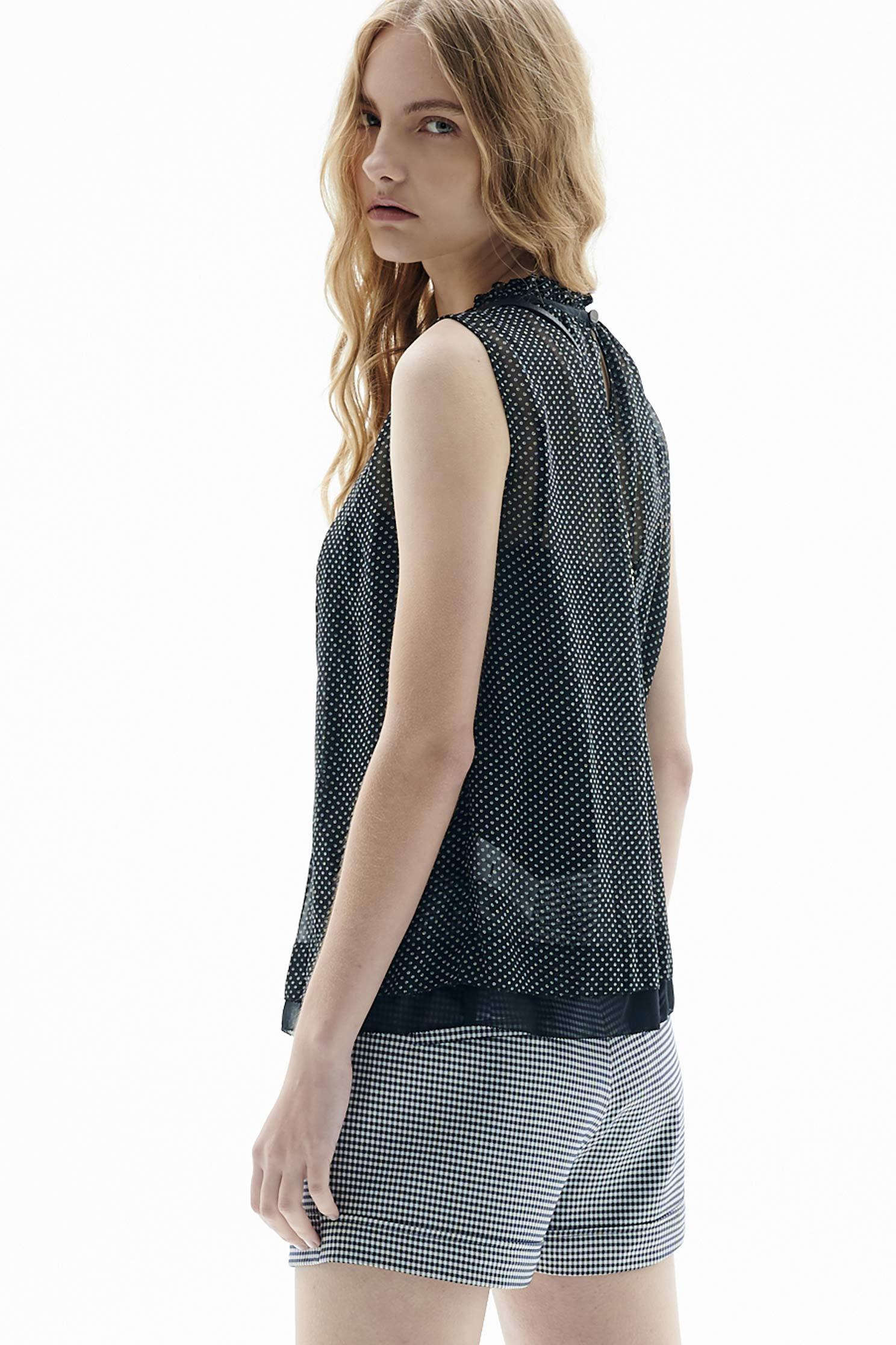 Elegant and slightly transparent chiffon vest,singlet,vest,girlfriendsspringtour,chiffon,blackvest