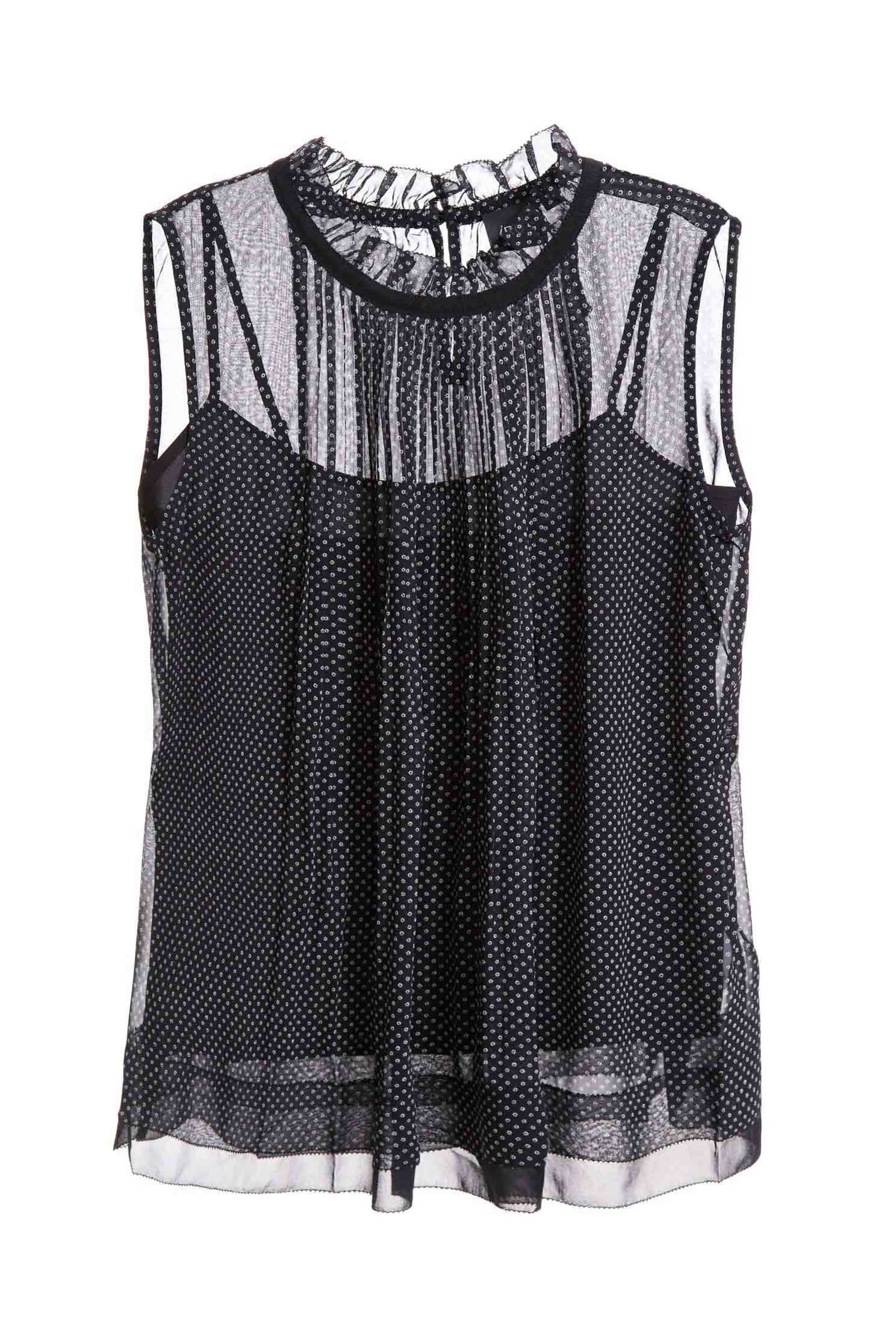 Elegant and slightly transparent chiffon vest,singlet,vest,girlfriendsspringtour,chiffon,blackvest