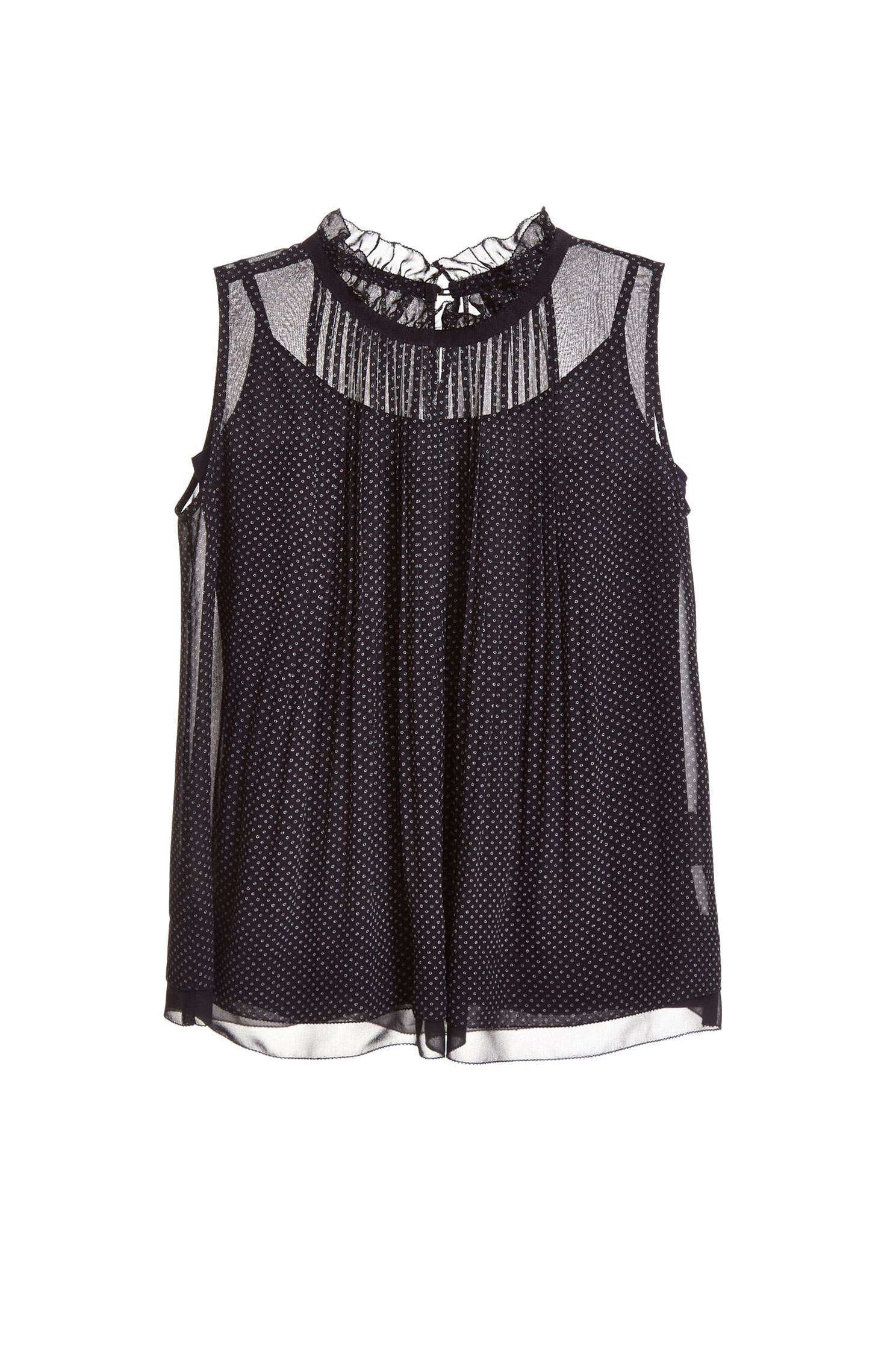 Elegant and slightly transparent chiffon vest,singlet,vest,girlfriendsspringtour,chiffon,blackvest